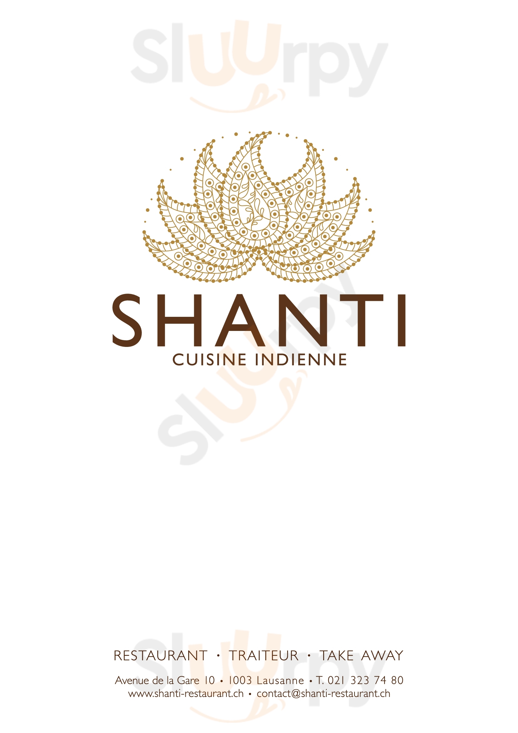 Shanti Lausanne Menu - 1