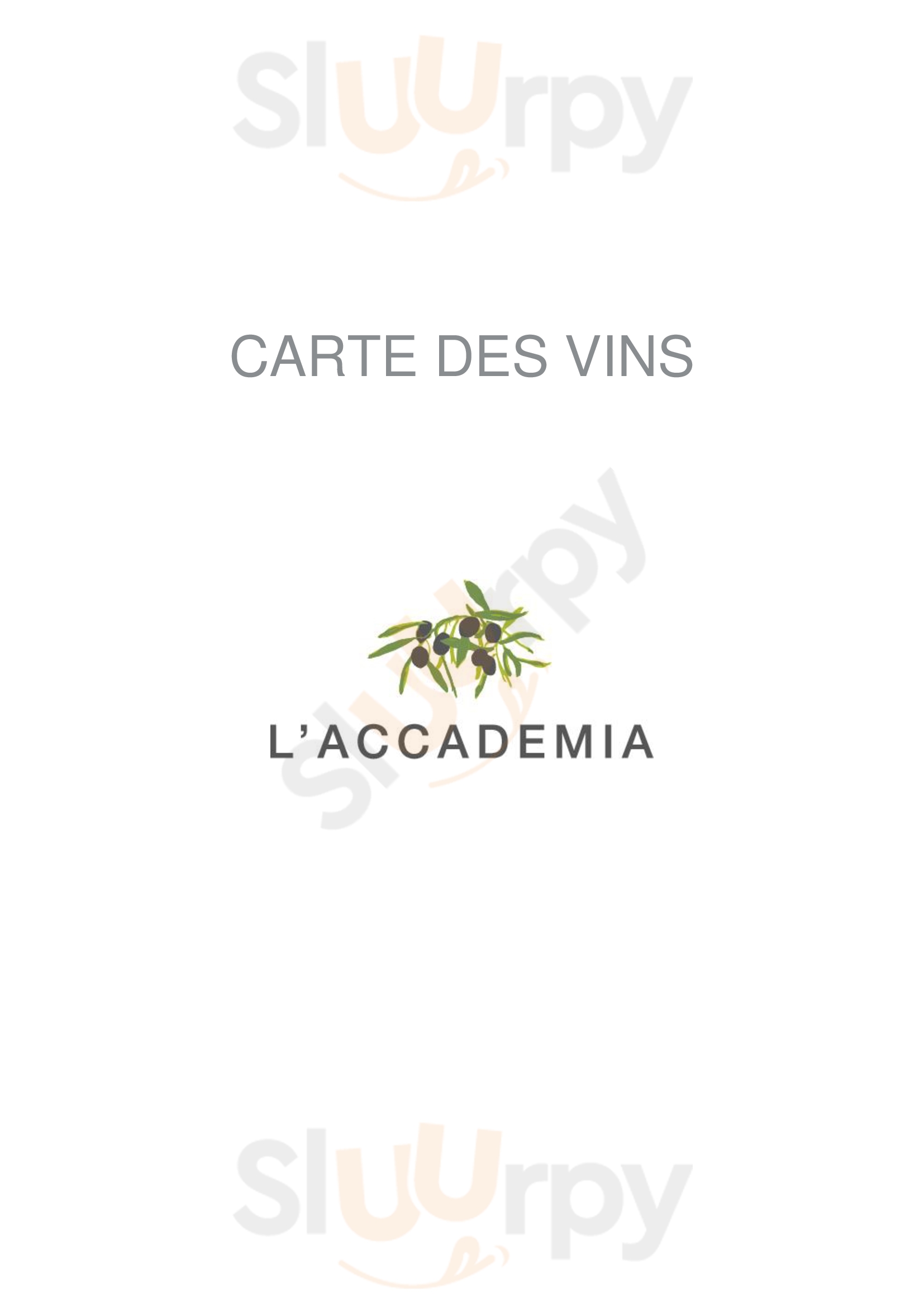 Hotel D'angleterre Lausanne Menu - 1