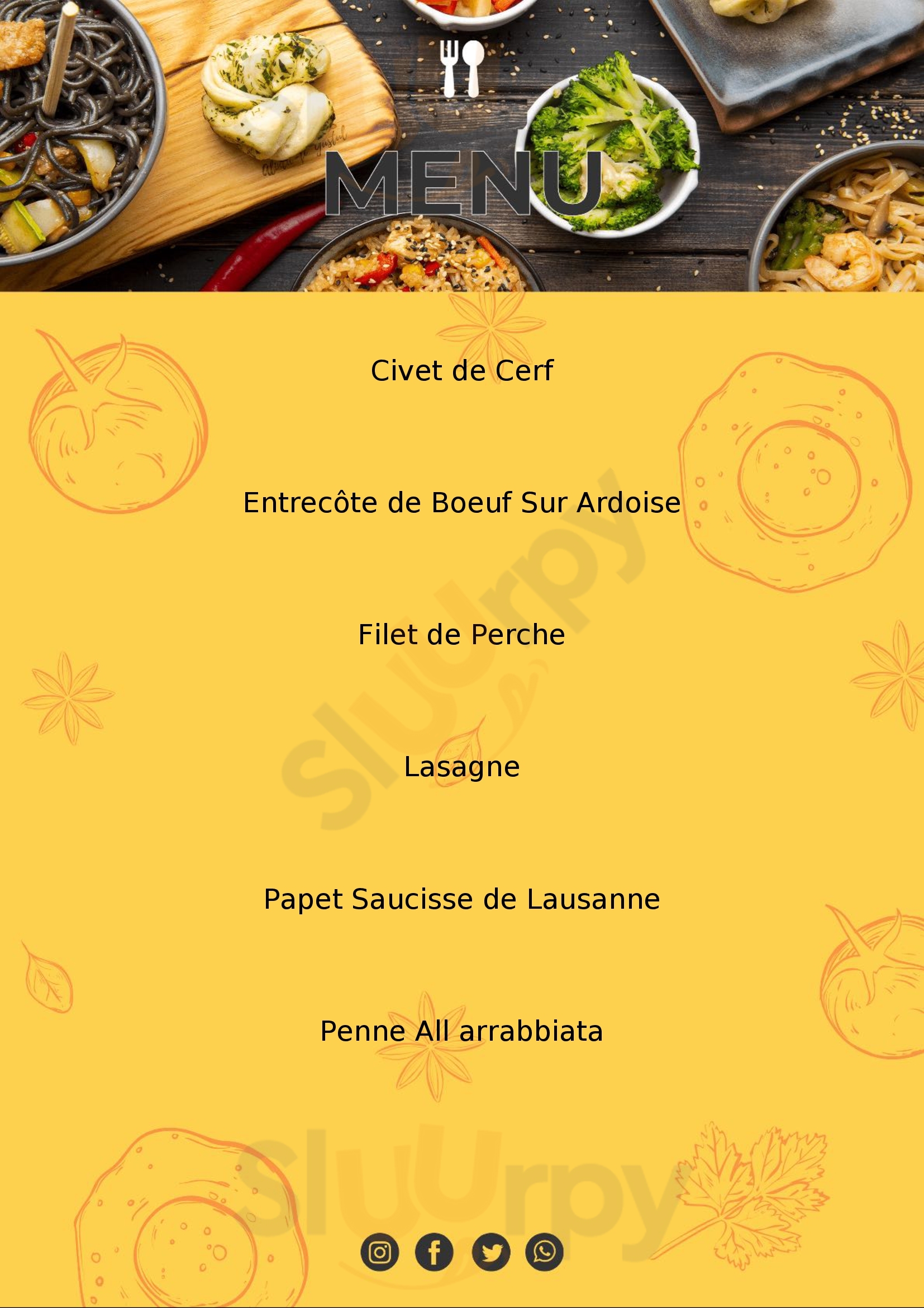 Le Gros Minet Lausanne Menu - 1