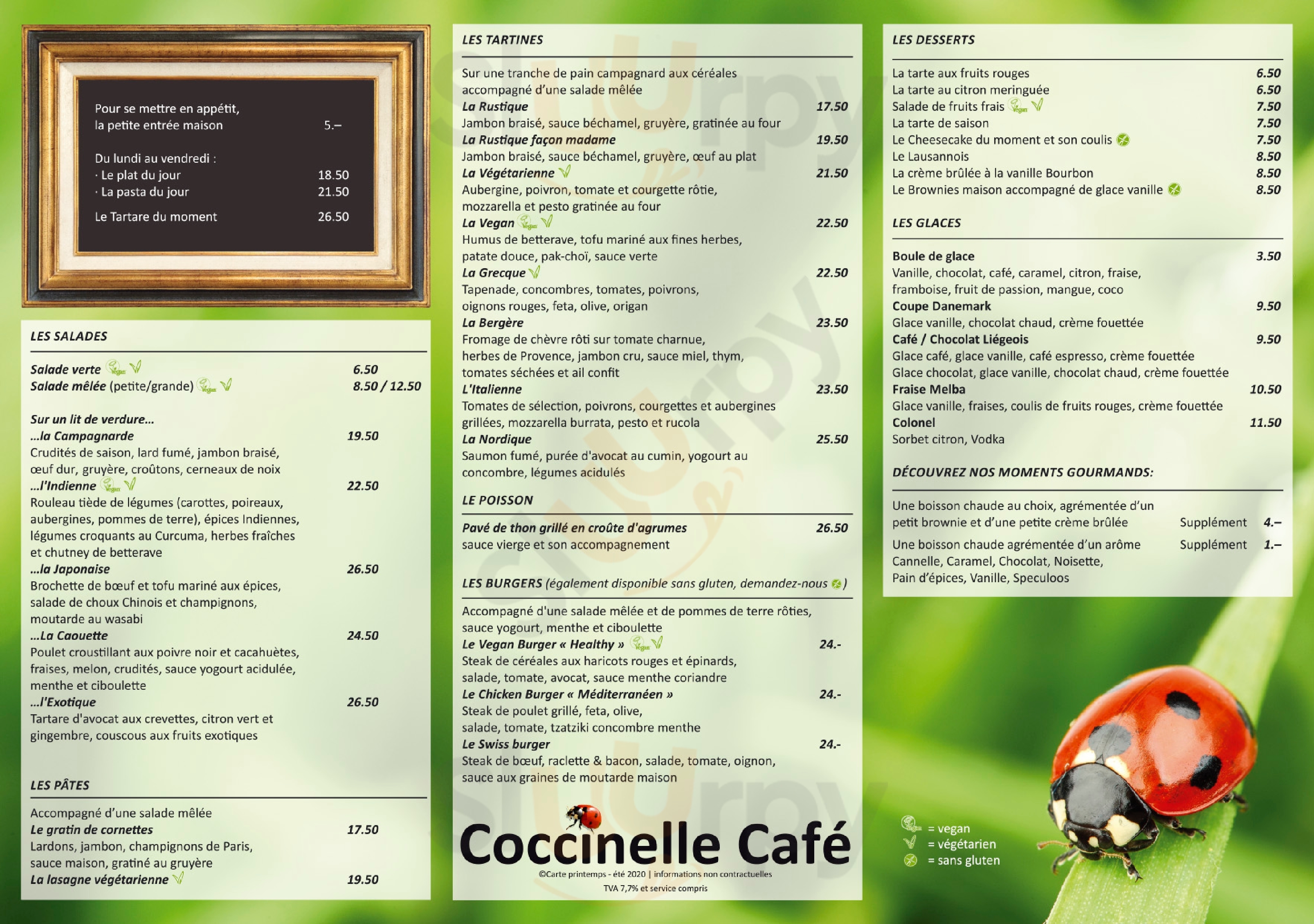 Coccinelle Café Lausanne Menu - 1