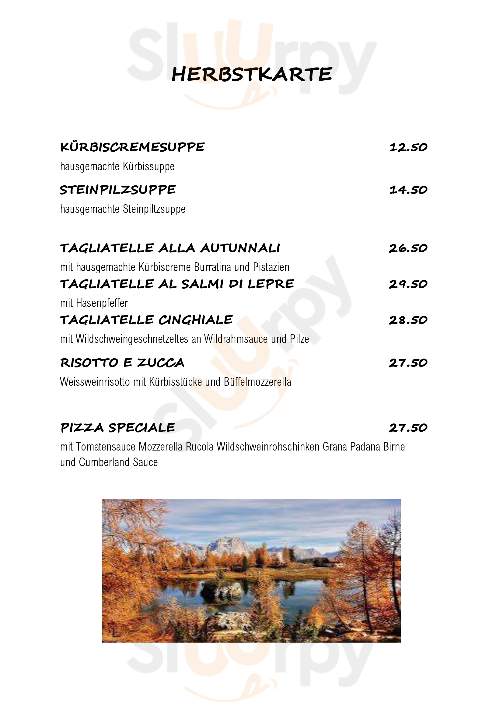 Ristorante Pizzeria Pinocchio Langenthal Menu - 1