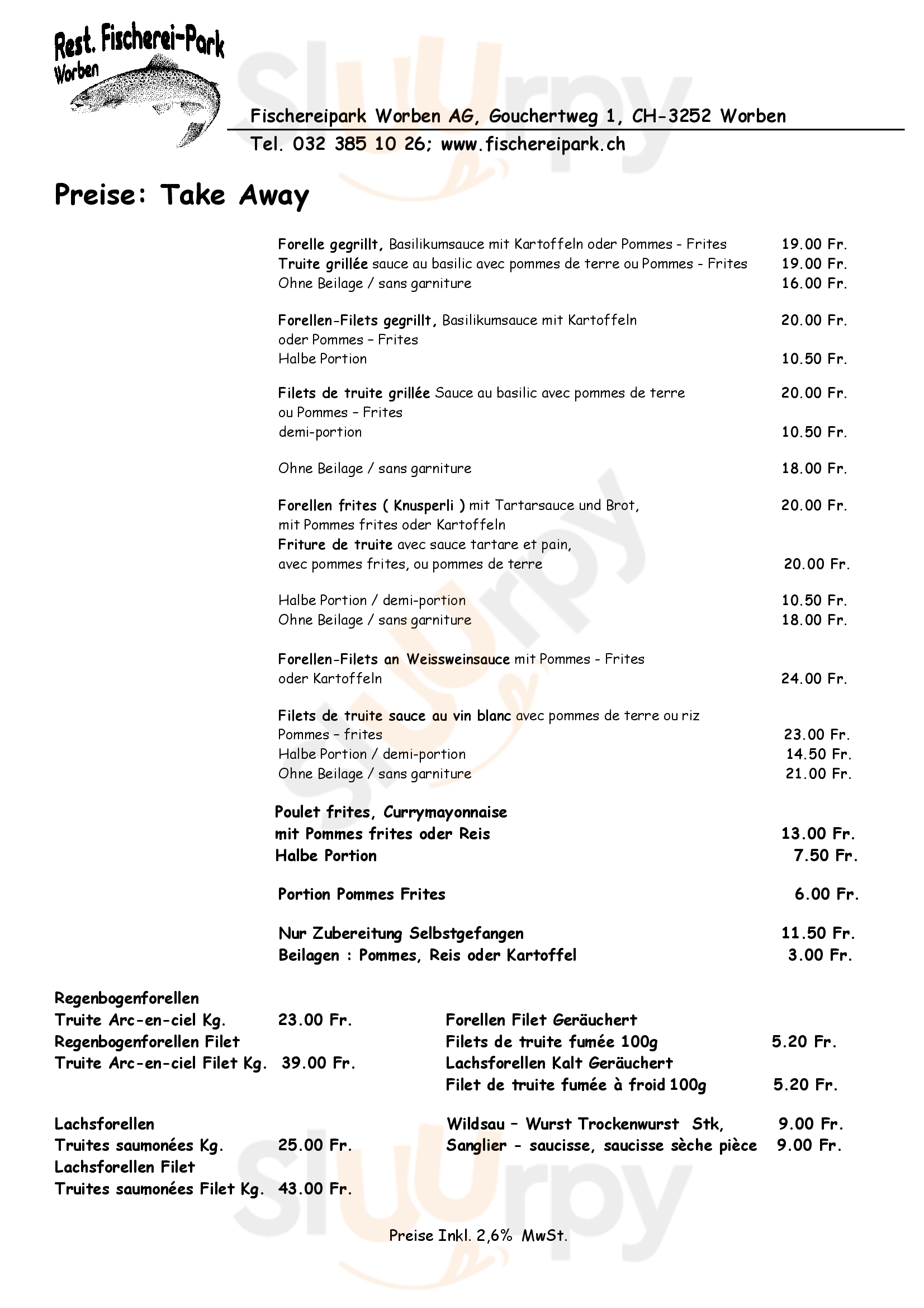 Fischereipark Worben Worben Menu - 1