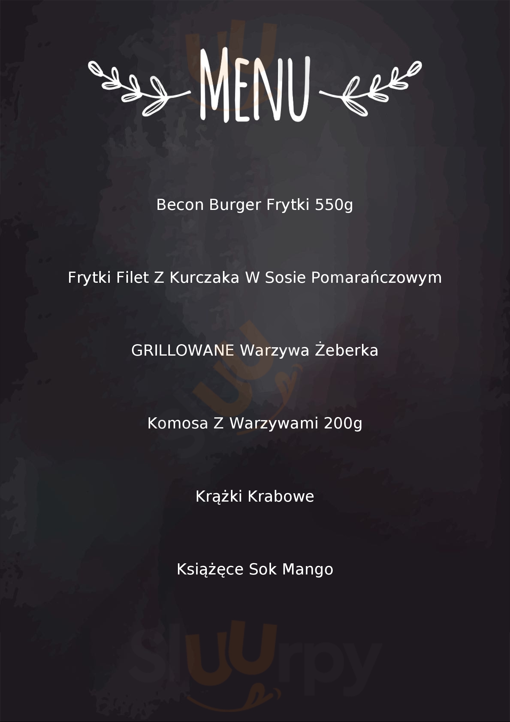 Batorego 5 Restauracja Zielona Góra Menu - 1