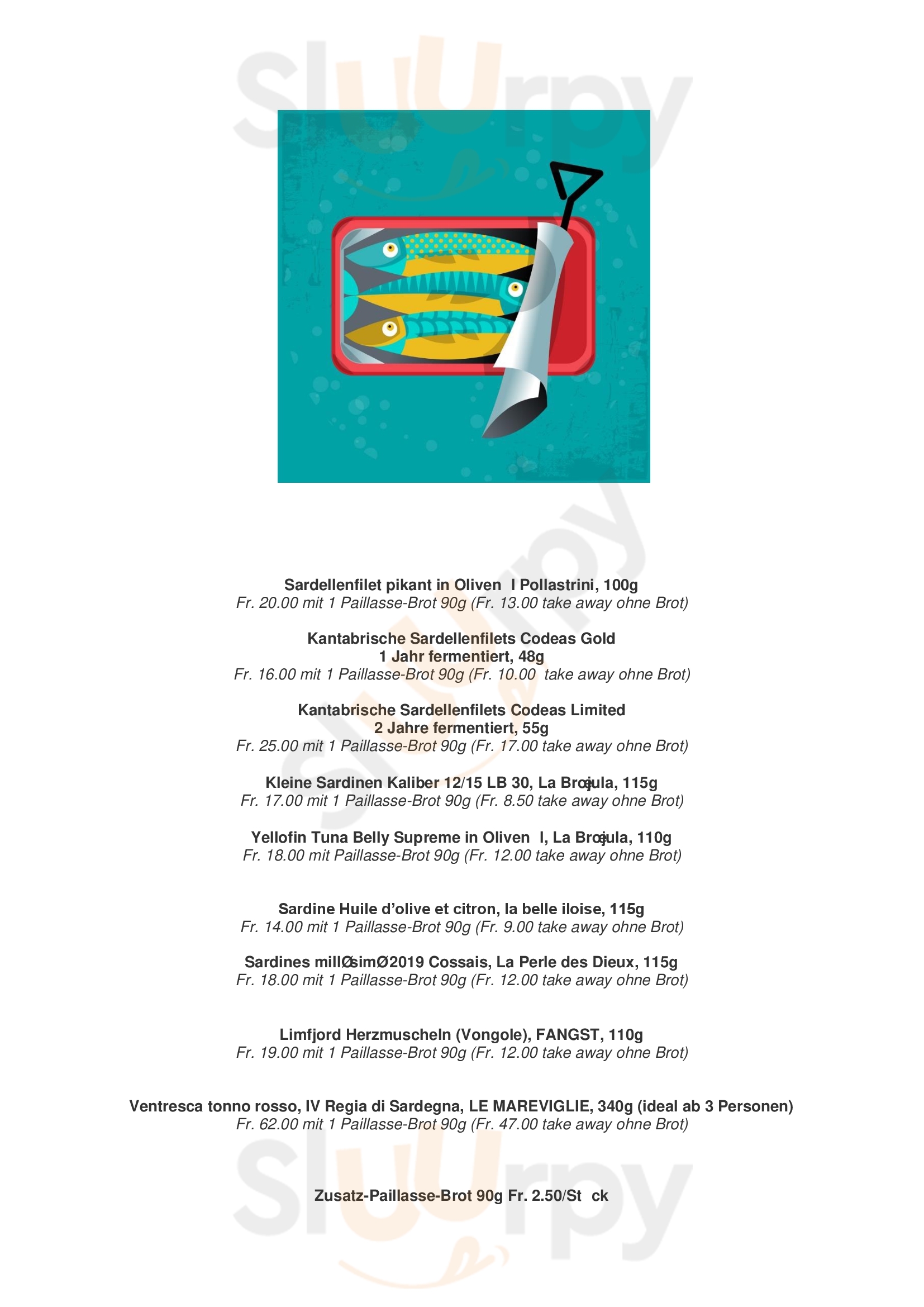 Felsenkeller Zug Zug Menu - 1