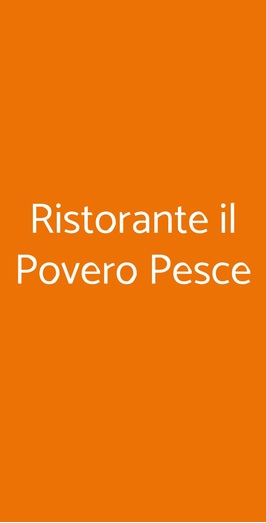 Il Povero Pesce, Firenze