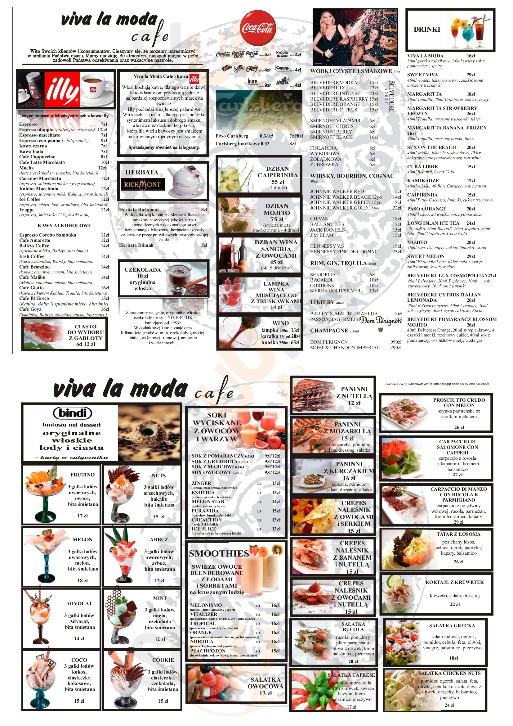 Viva La Moda Cafe Międzyzdroje Menu - 1