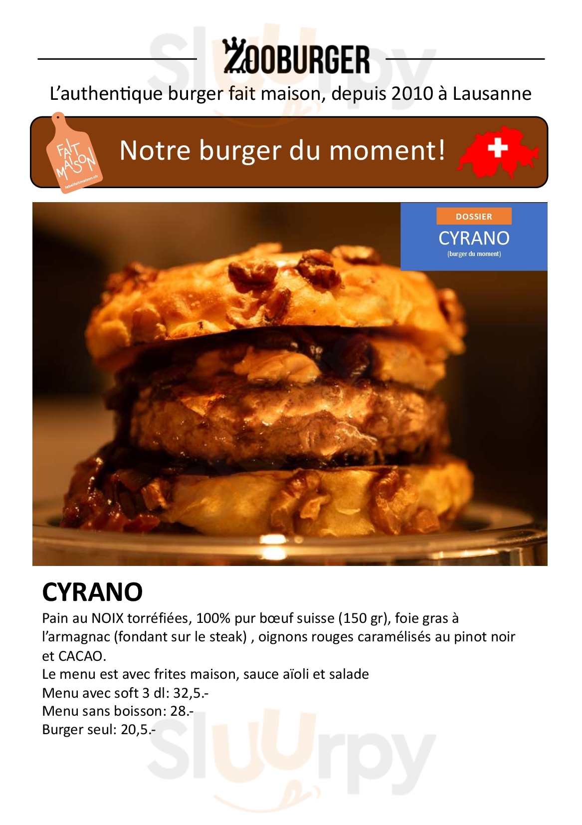 Main Menu - Zooburger