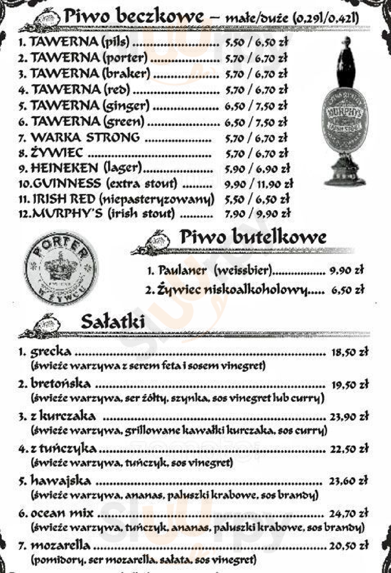 Taverna Cutty Sark Szczecin Menu - 1