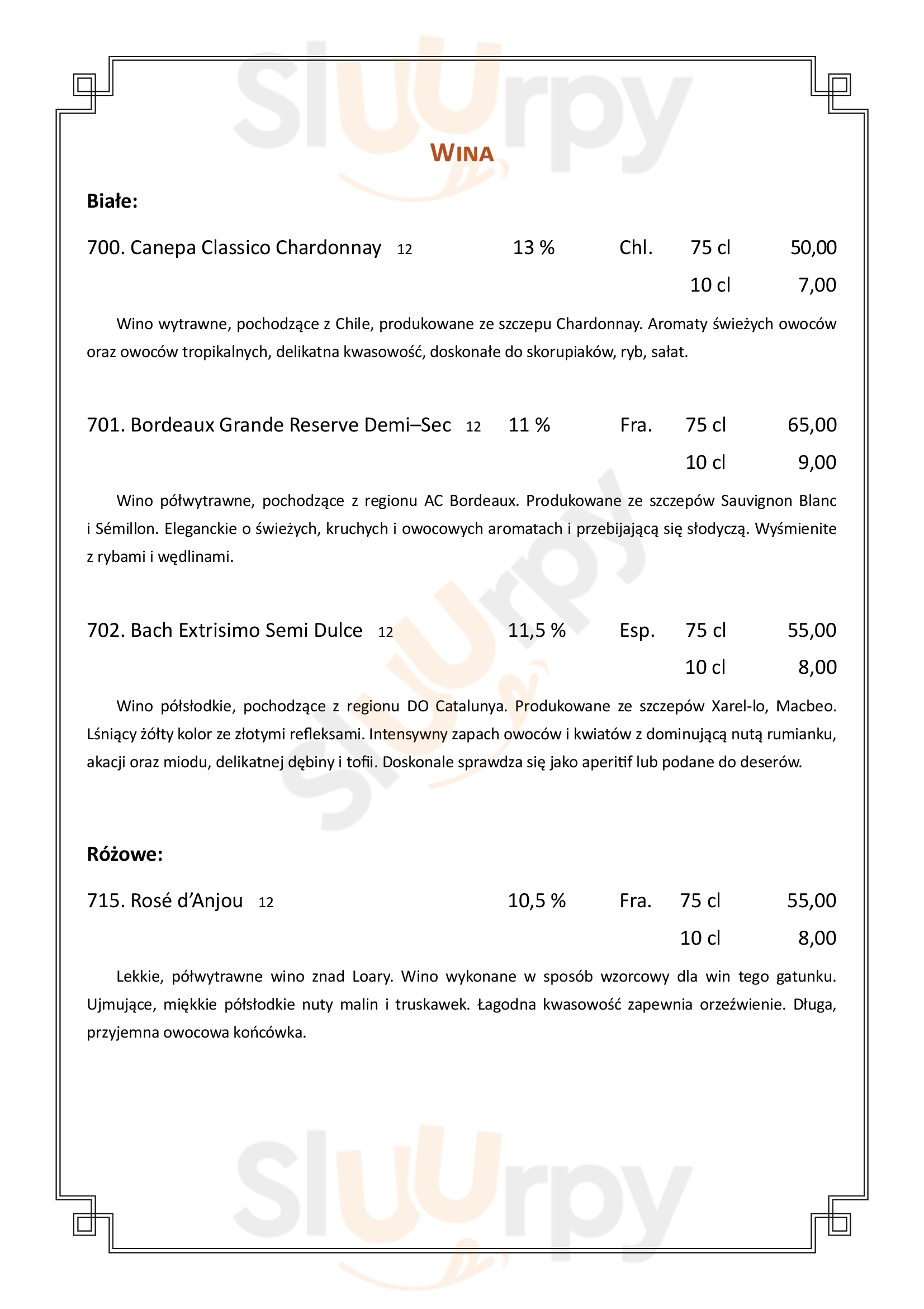 W Starym Młynie Kudowa Zdrój Menu - 1