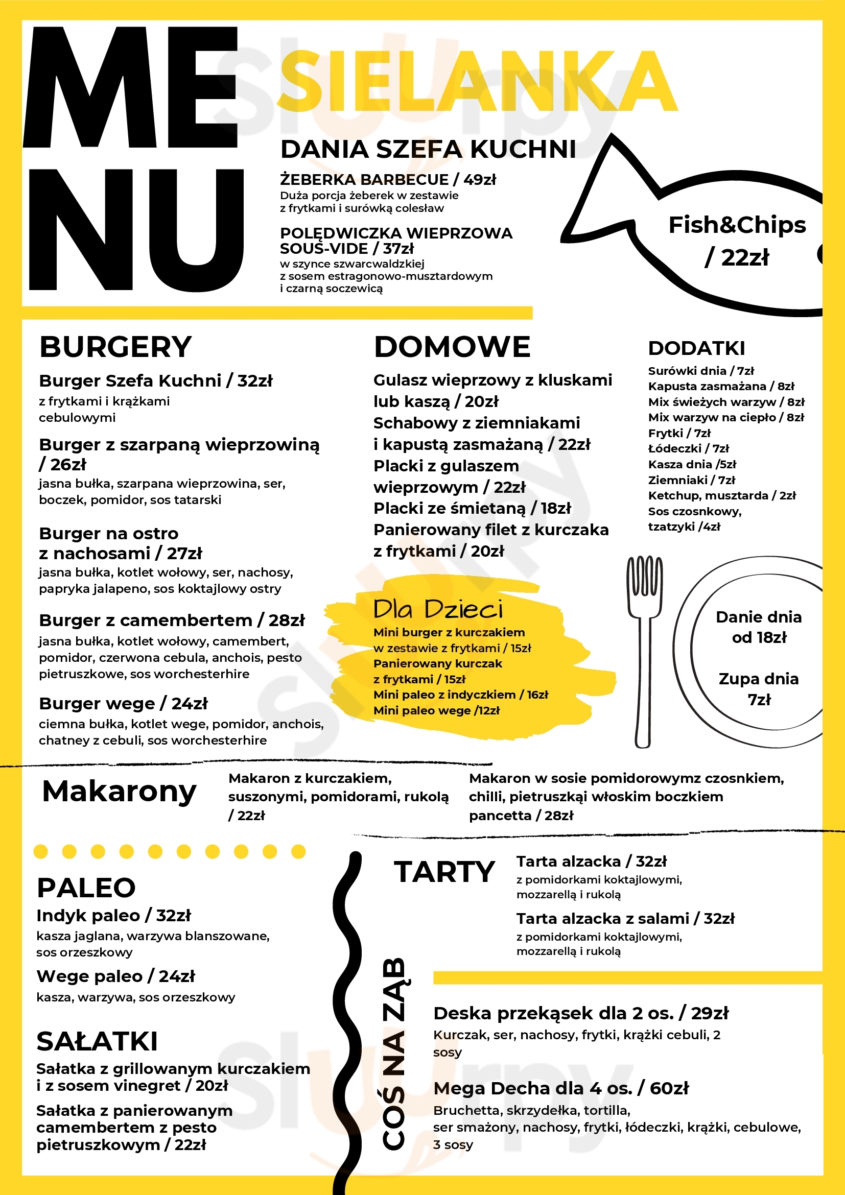 Restauracja Sielanka Kąty Wrocławskie Menu - 1