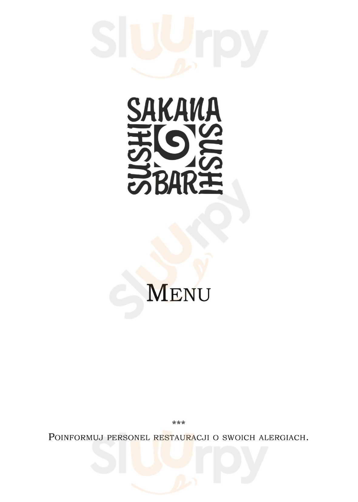 Sakana Sushi Bar Katowice Menu - 1