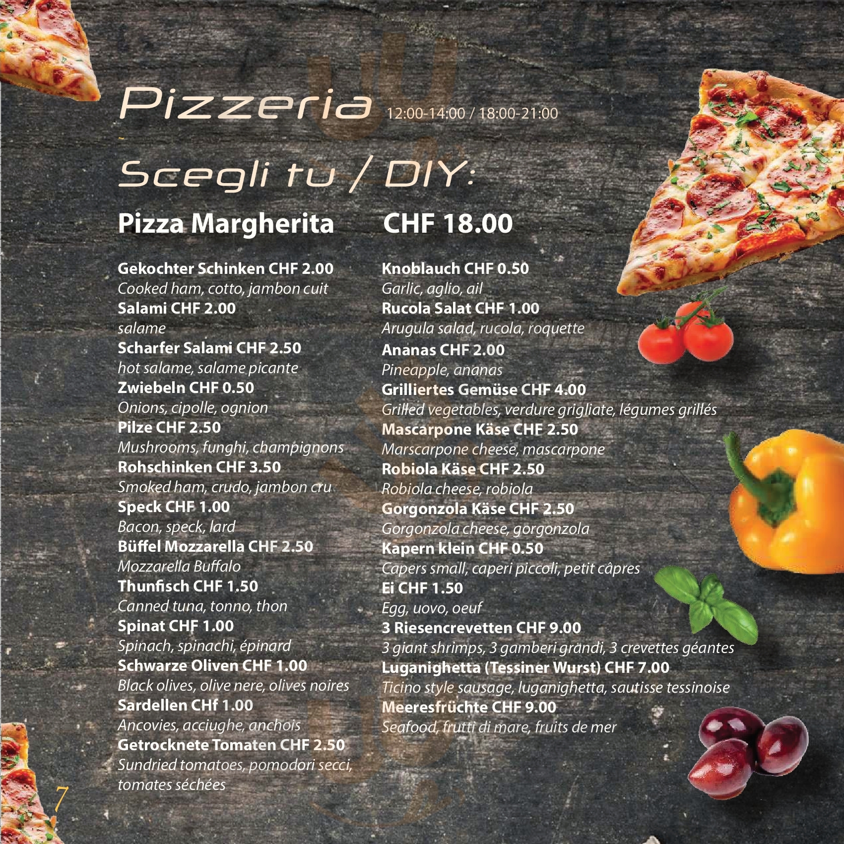 Panorama Restaurant La Campagnola San Nazzaro Menu - 1