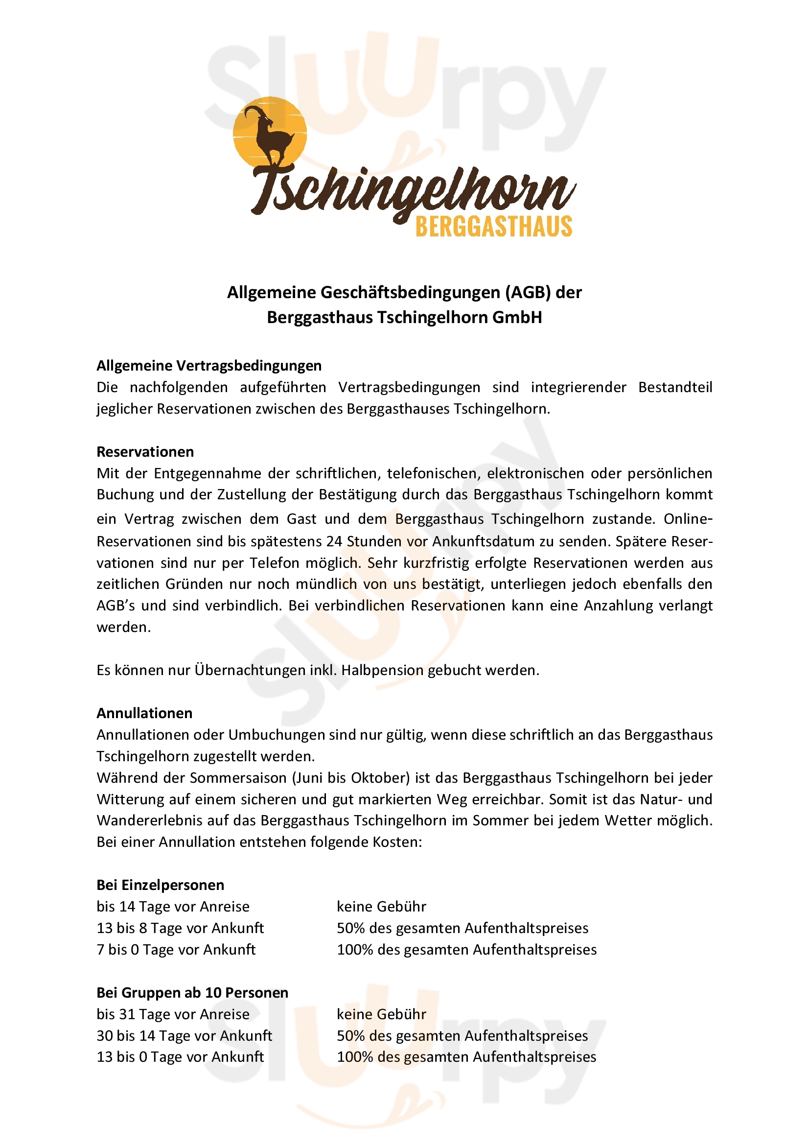 Berggasthaus Trachsellauenen Restaurant Stechelberg Menu - 1