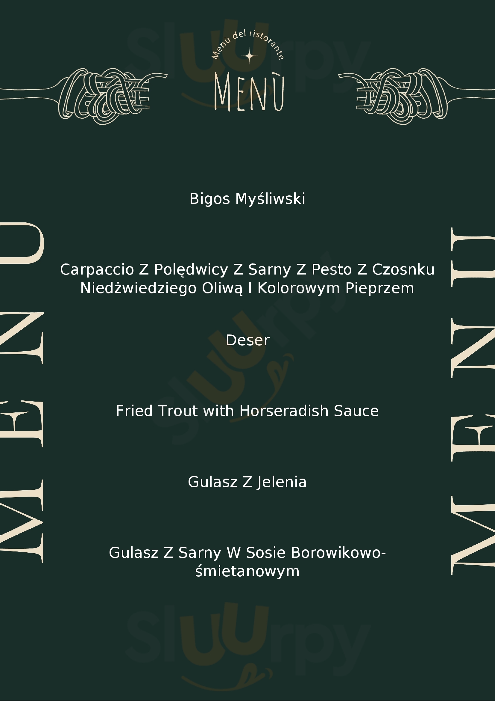 Wilcza Jama Smolnik Menu - 1