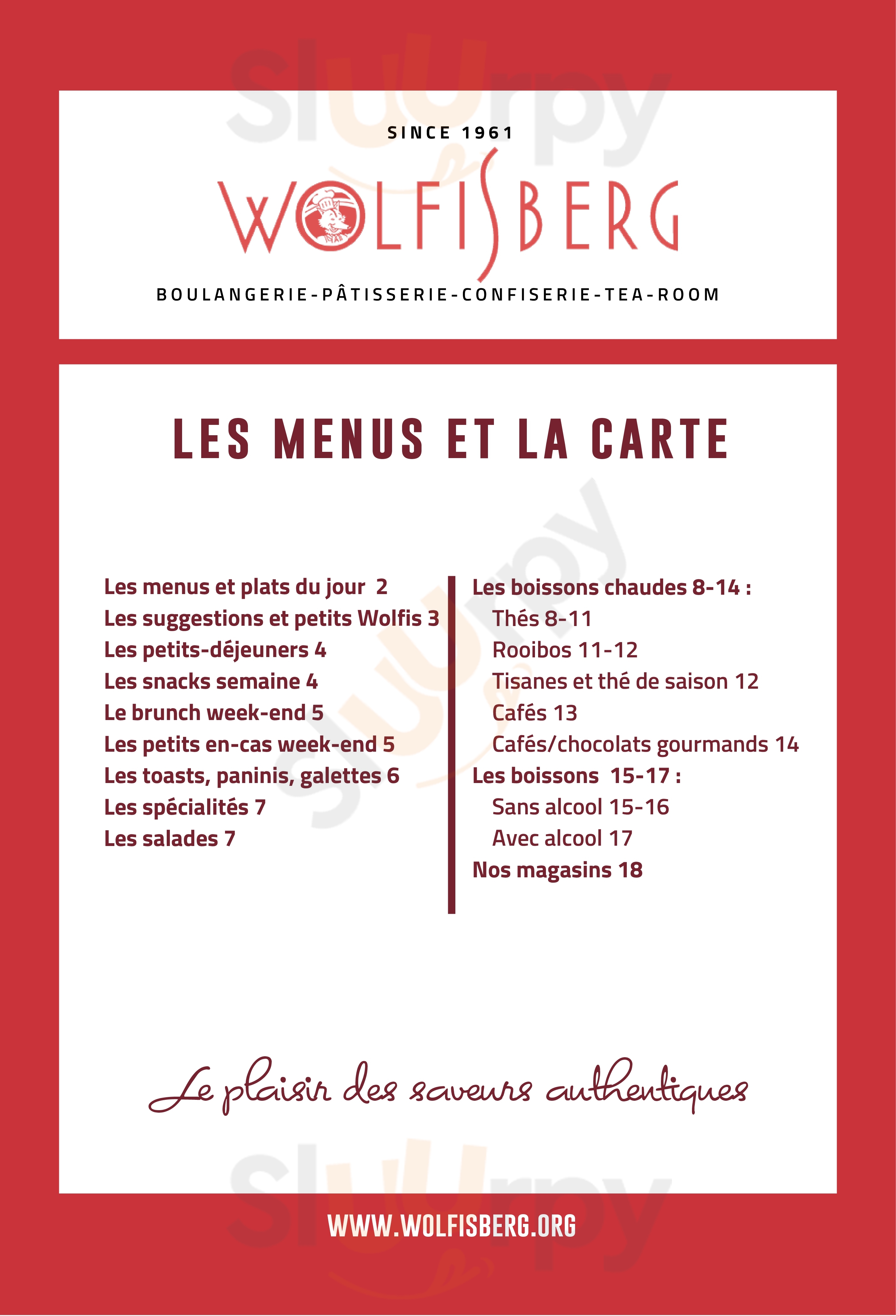 Wolfisberg Carouge Menu - 1