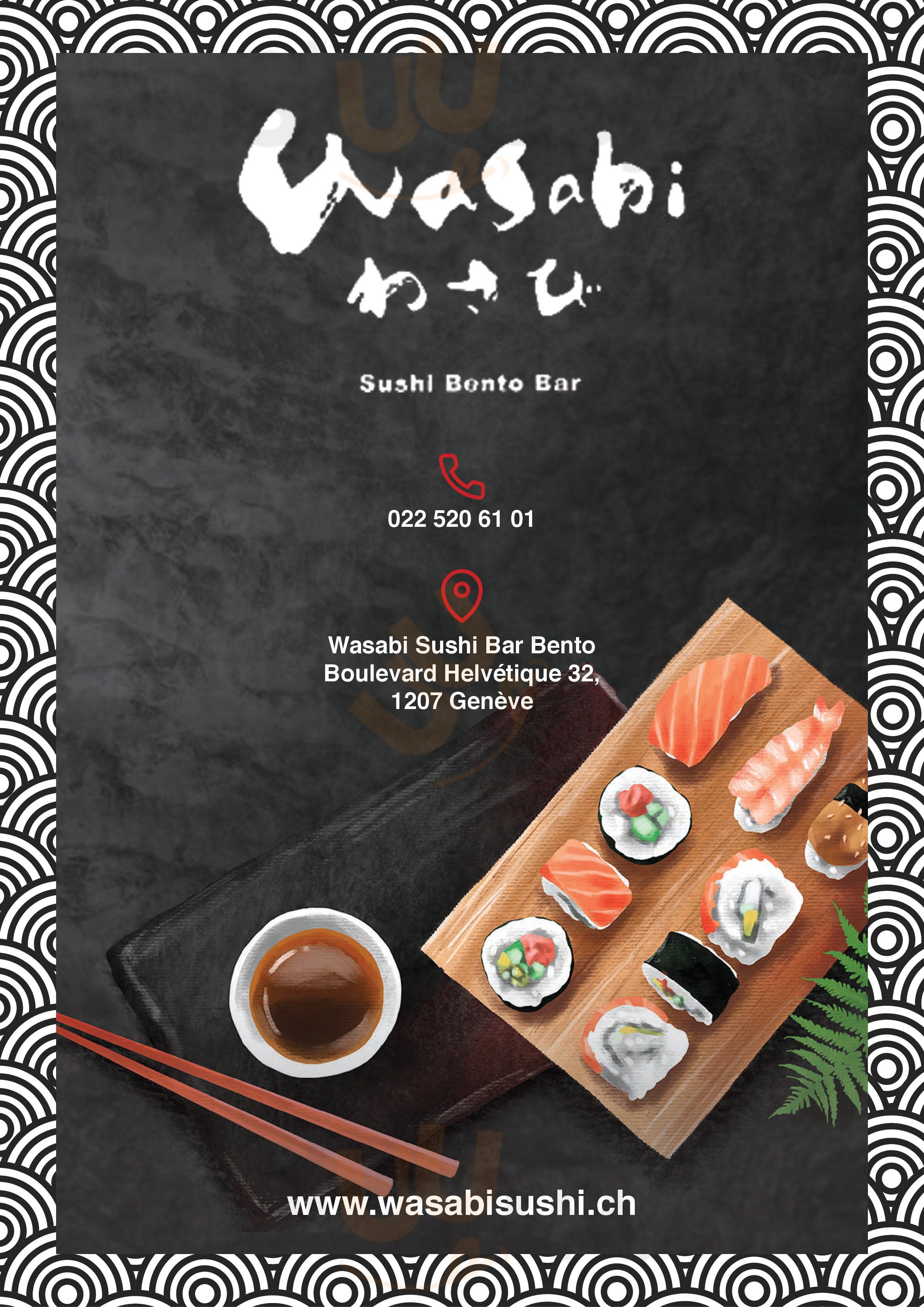 Wasabi Sushi Bento Bar Lancy Menu - 1