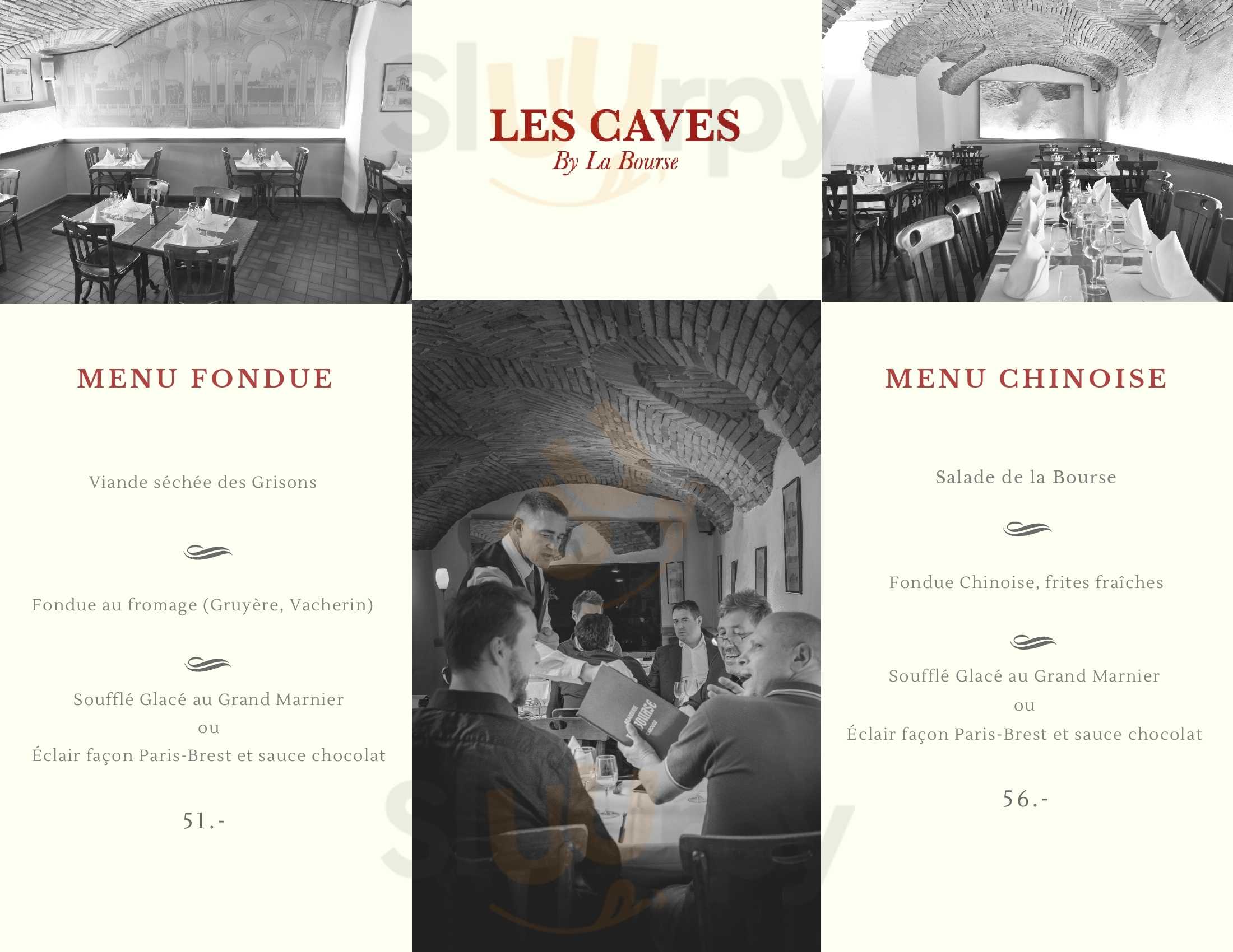 Les Caves De La Bourse Carouge Menu - 1