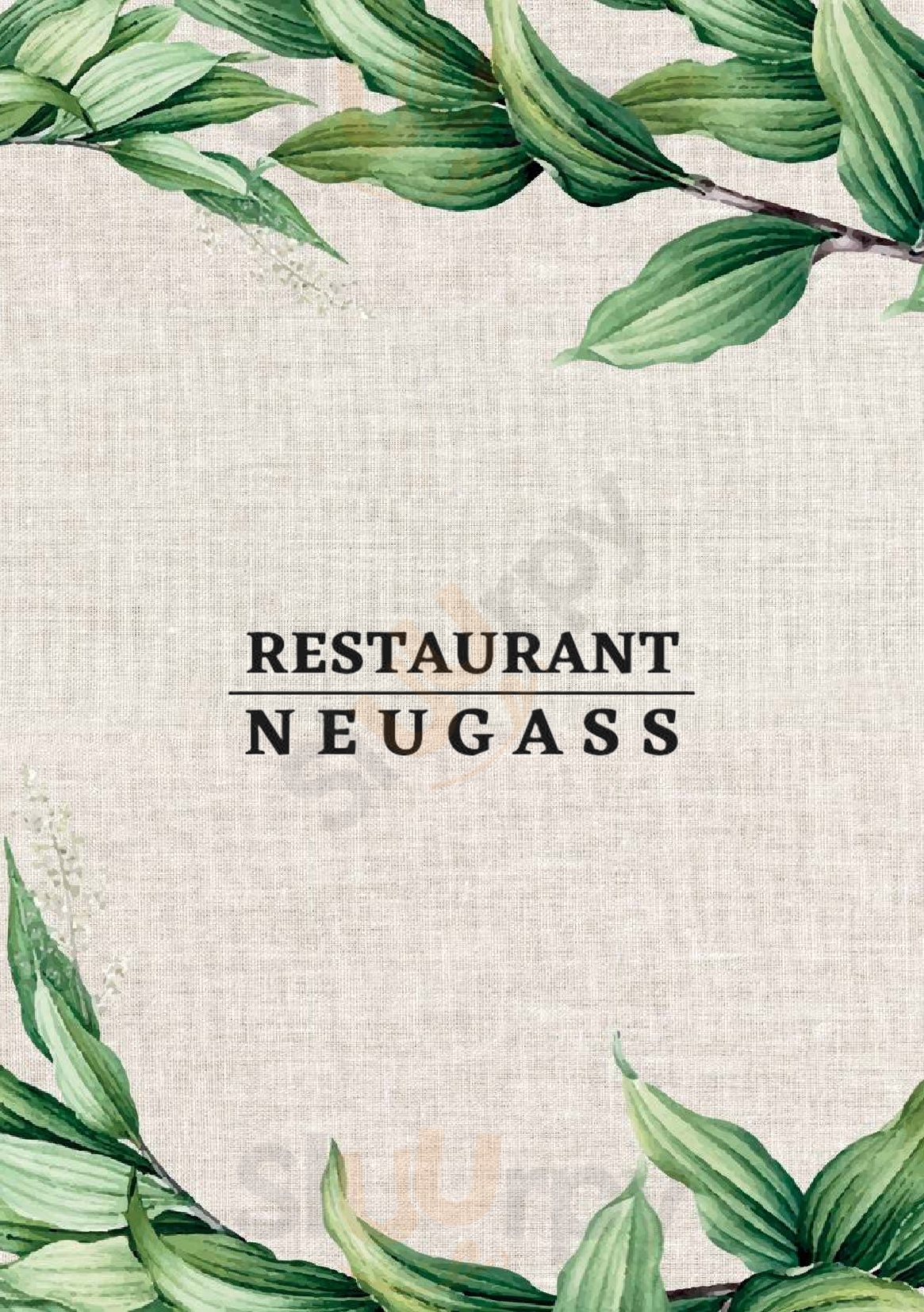 Café Restaurant Neugass St. Gallen Menu - 1