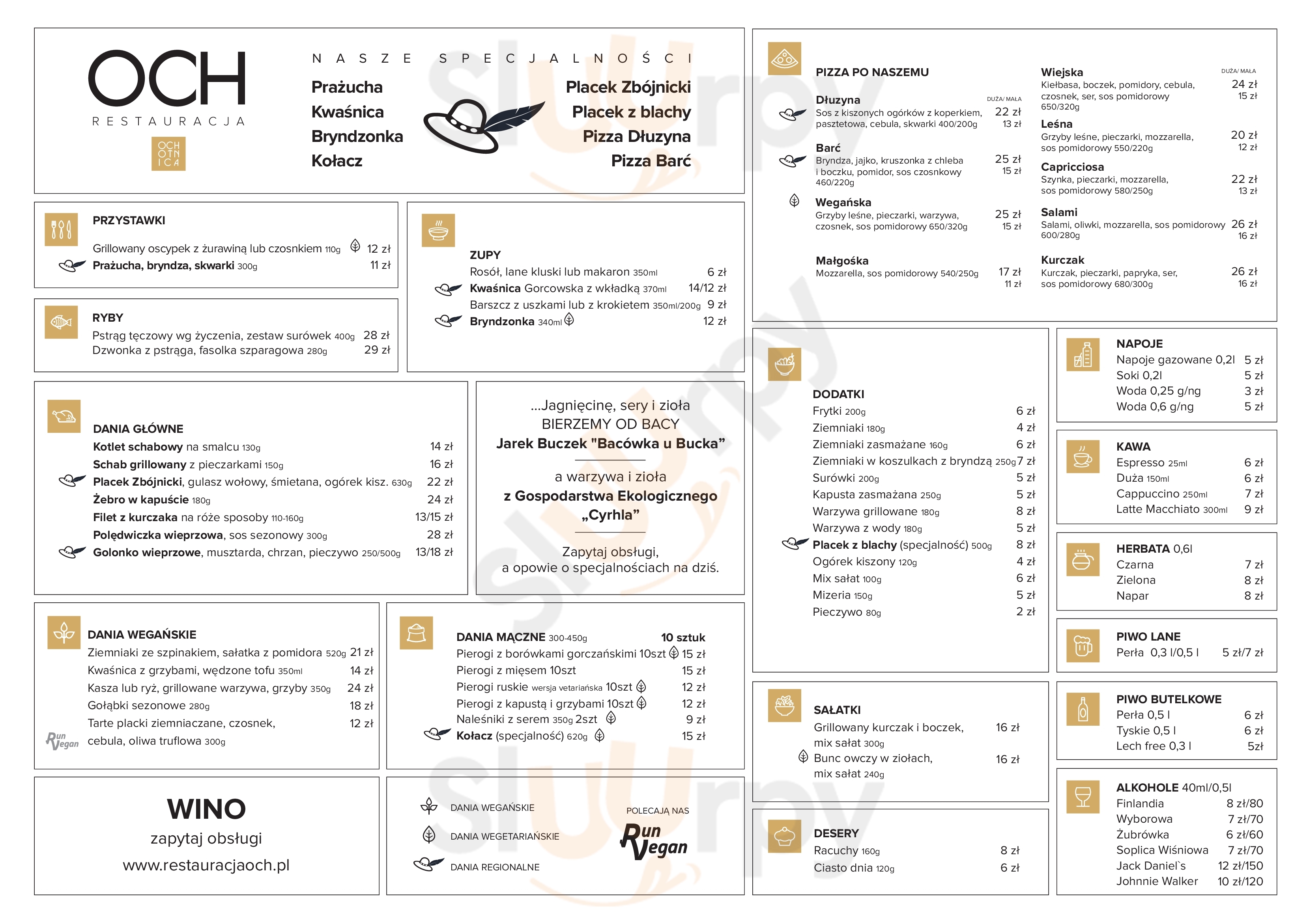 Restauracja Och Ochotnica Dolna Menu - 1