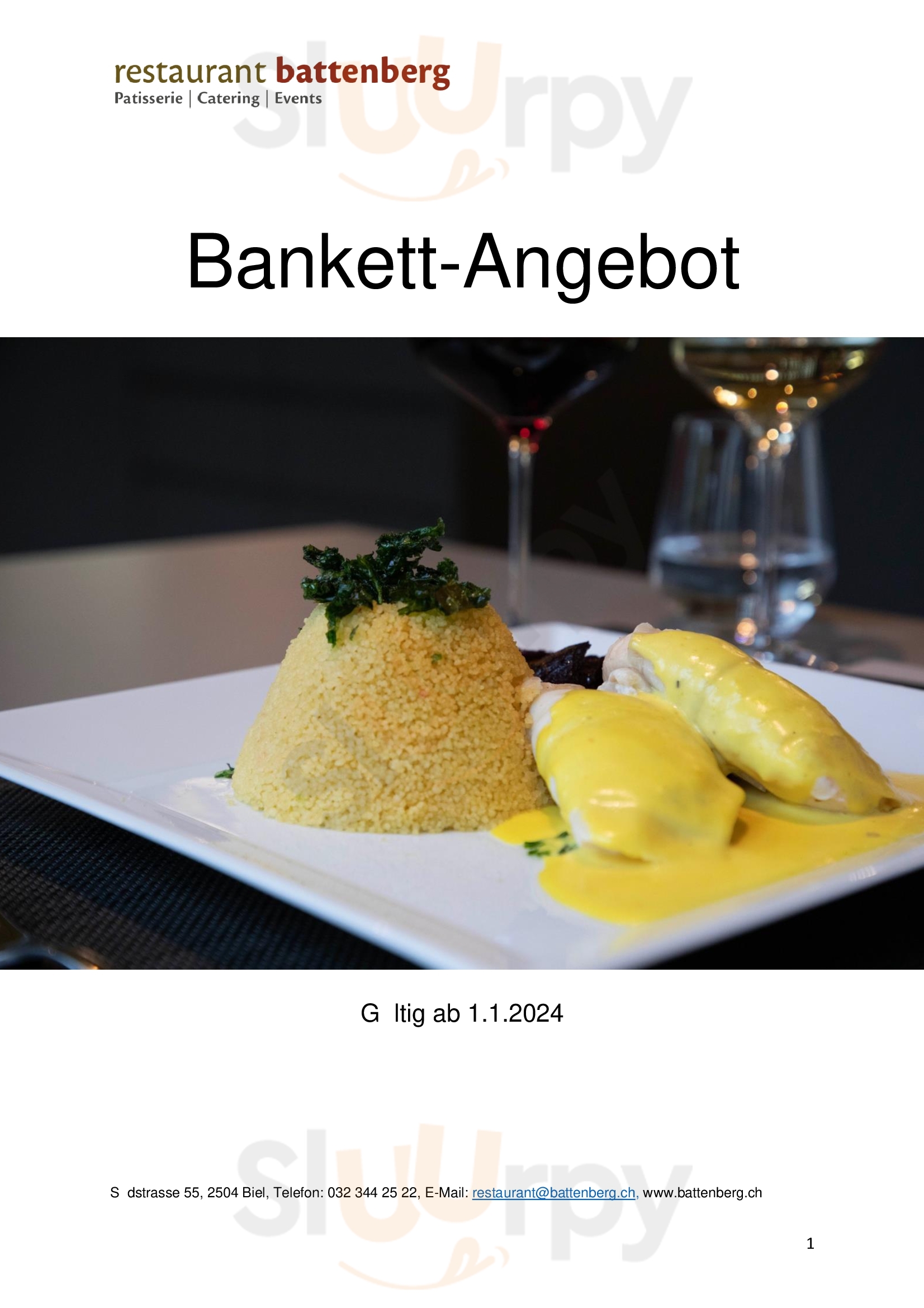 Restaurant Battenberg Biel Menu - 1
