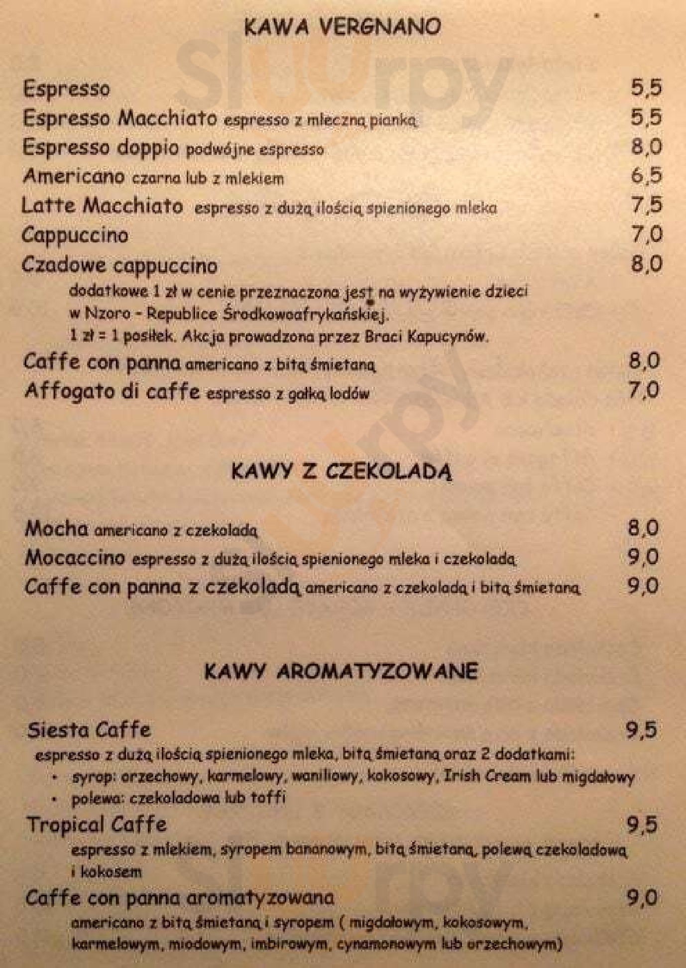 Siesta Cafe Kraków Menu - 1
