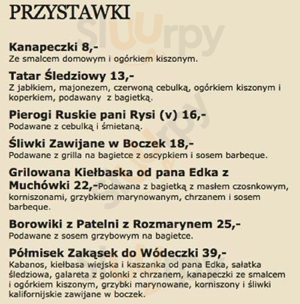 Restauracja Starka Kraków Menu - 1