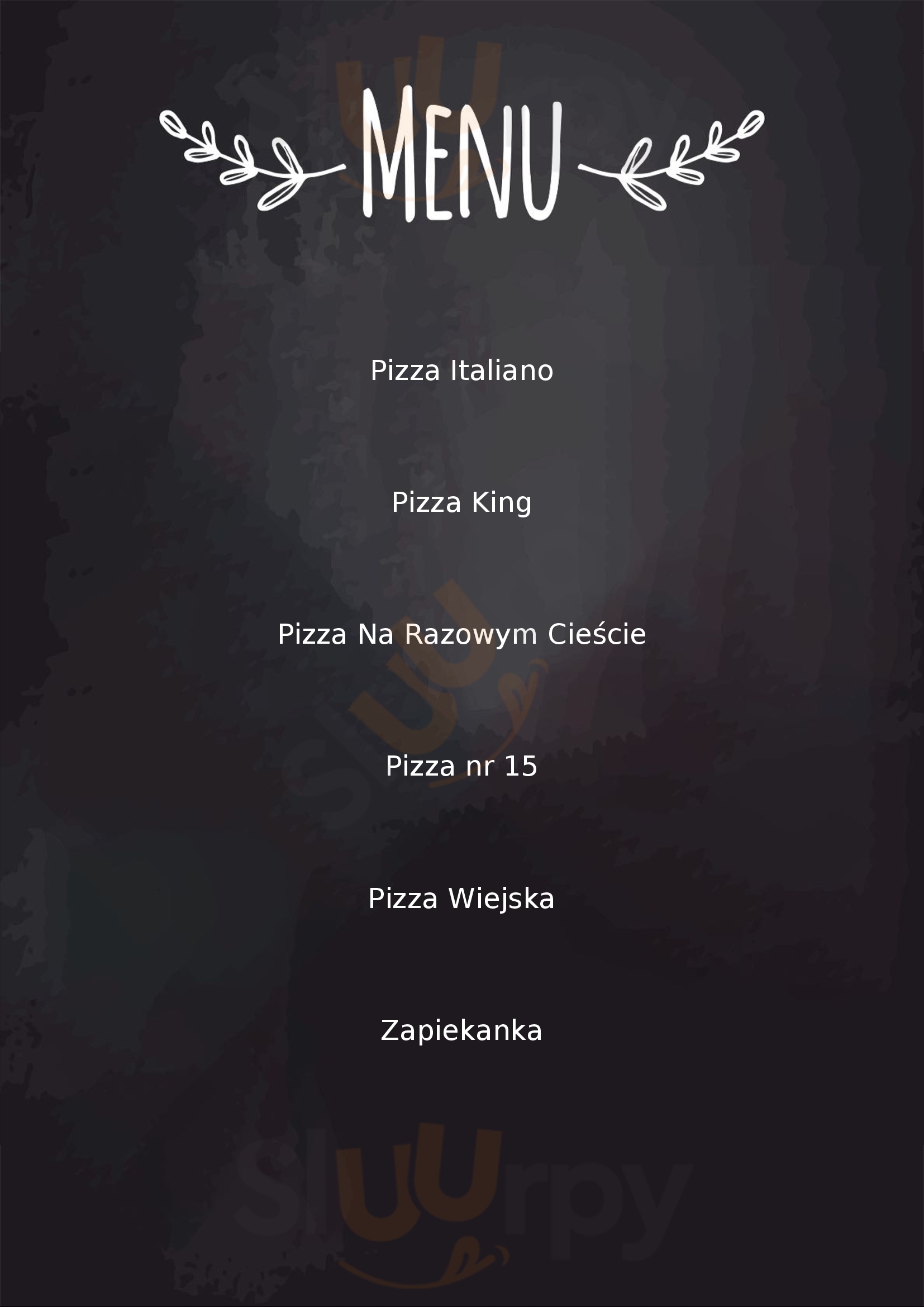 Pizzeria Zamkowa Nowy Sącz Menu - 1