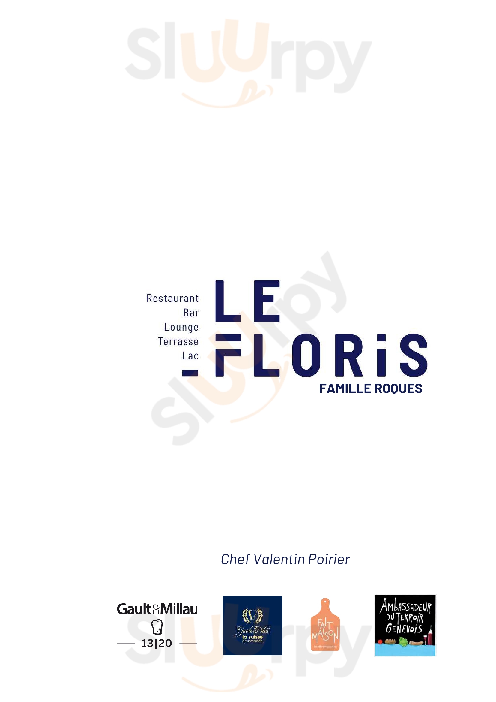 Main Menu - Auberge De Floris
