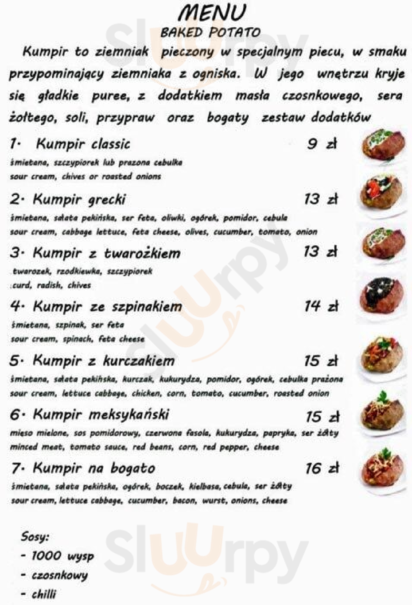 Pan Kumpir Kraków Menu - 1