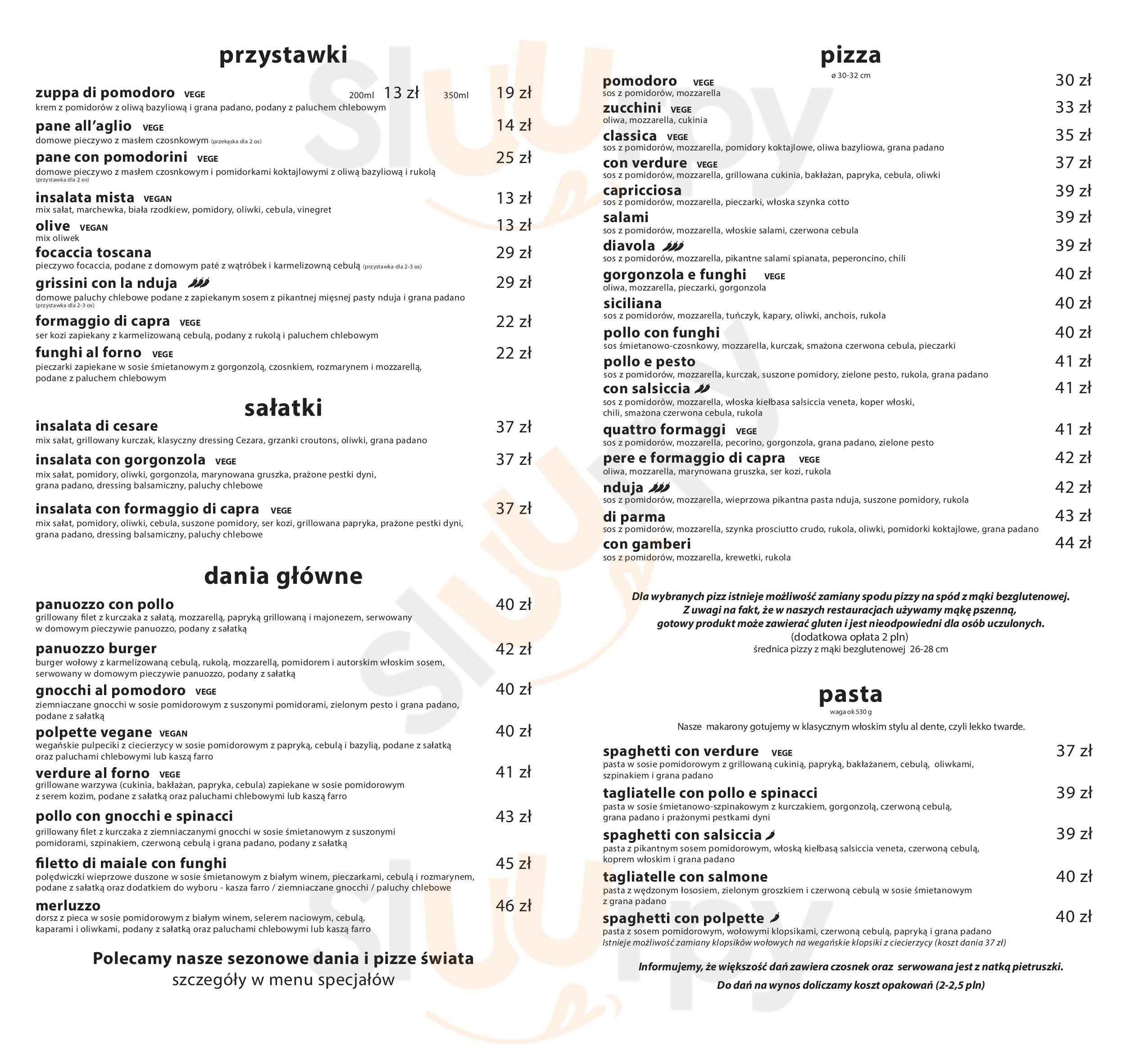 Azzurro Toruń Menu - 1