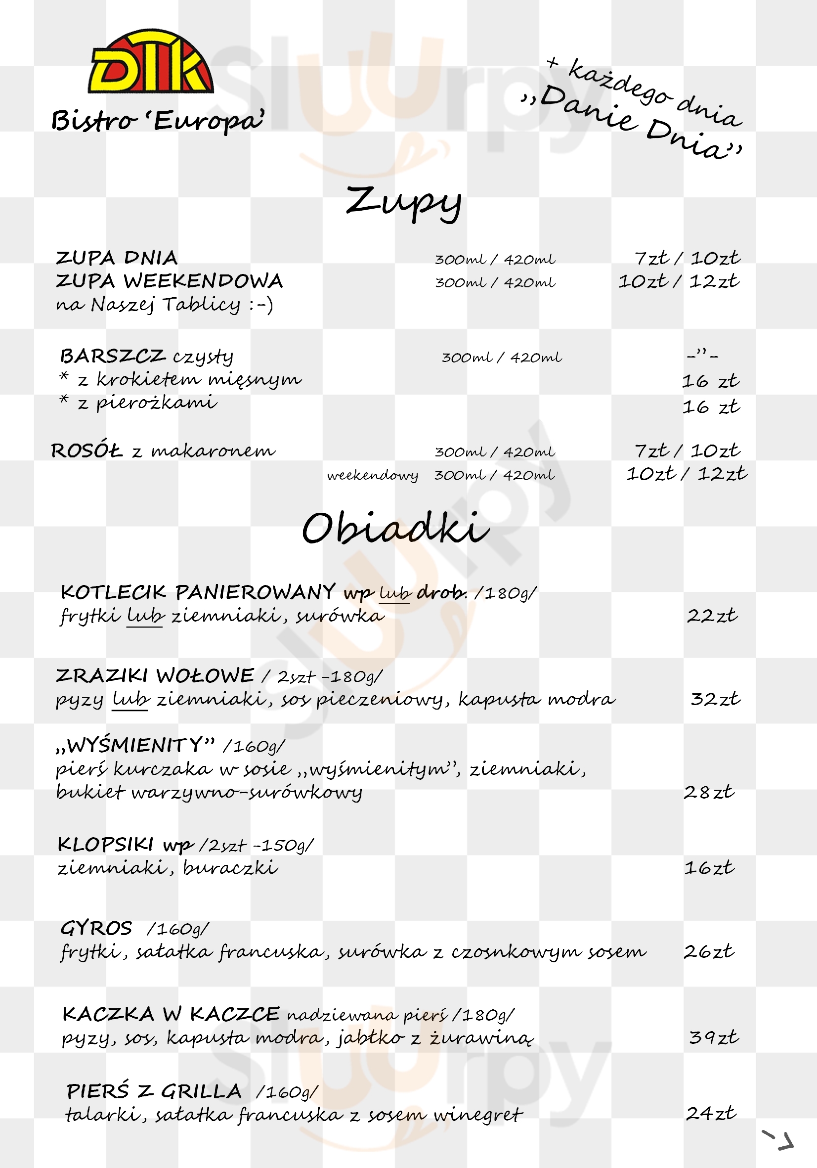 Bistro Europa Wolsztyn Menu - 1