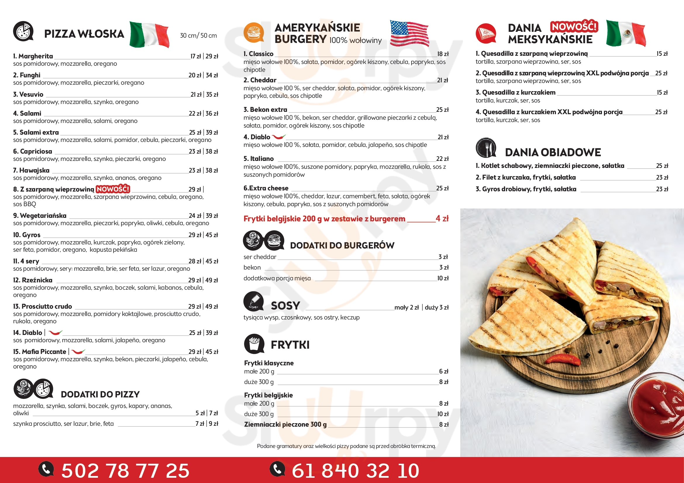 Barbarossa Poznań Menu - 1