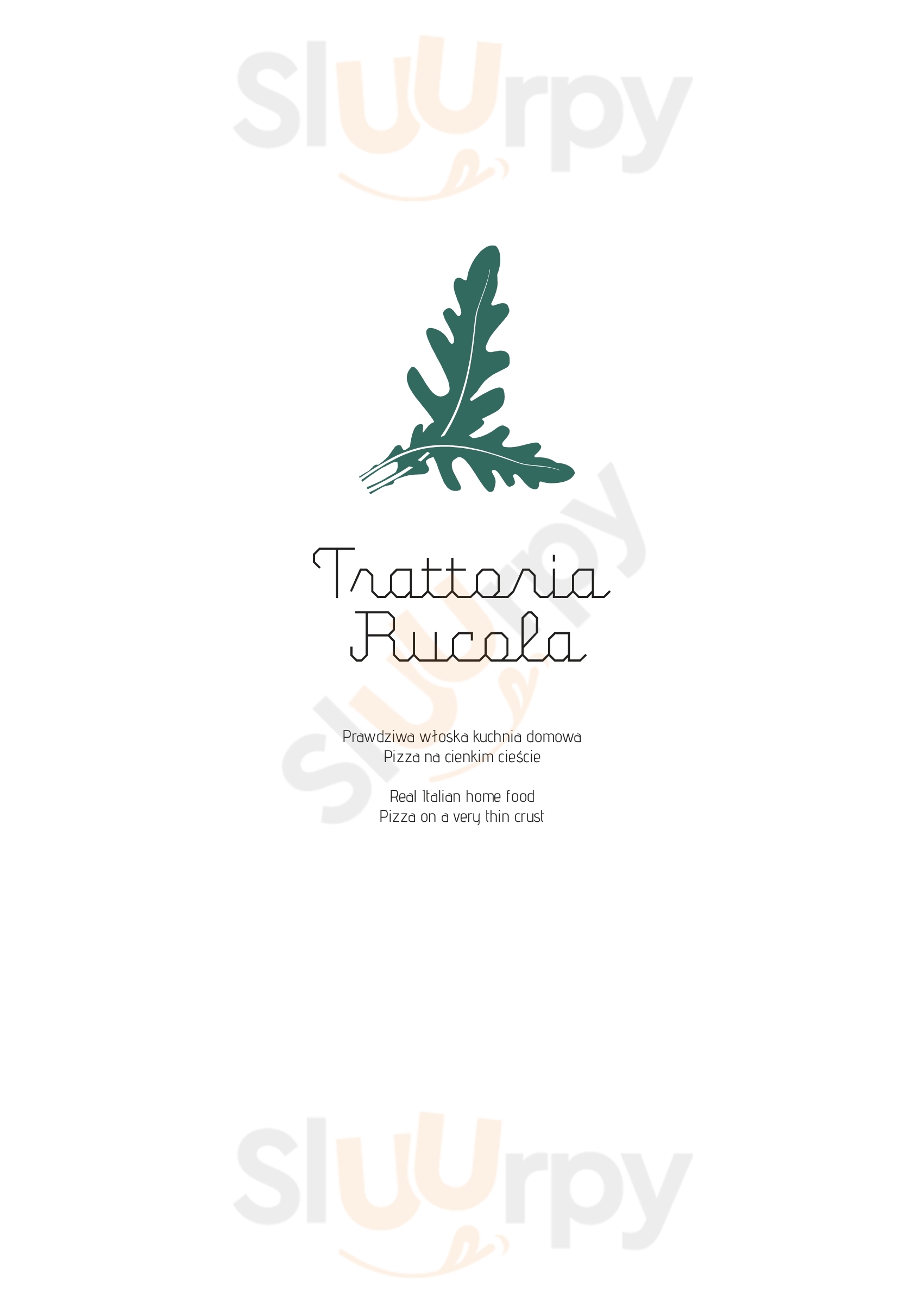 Main Menu - Trattoria Rucola