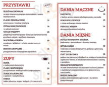 Kuchnia Warszawska menu