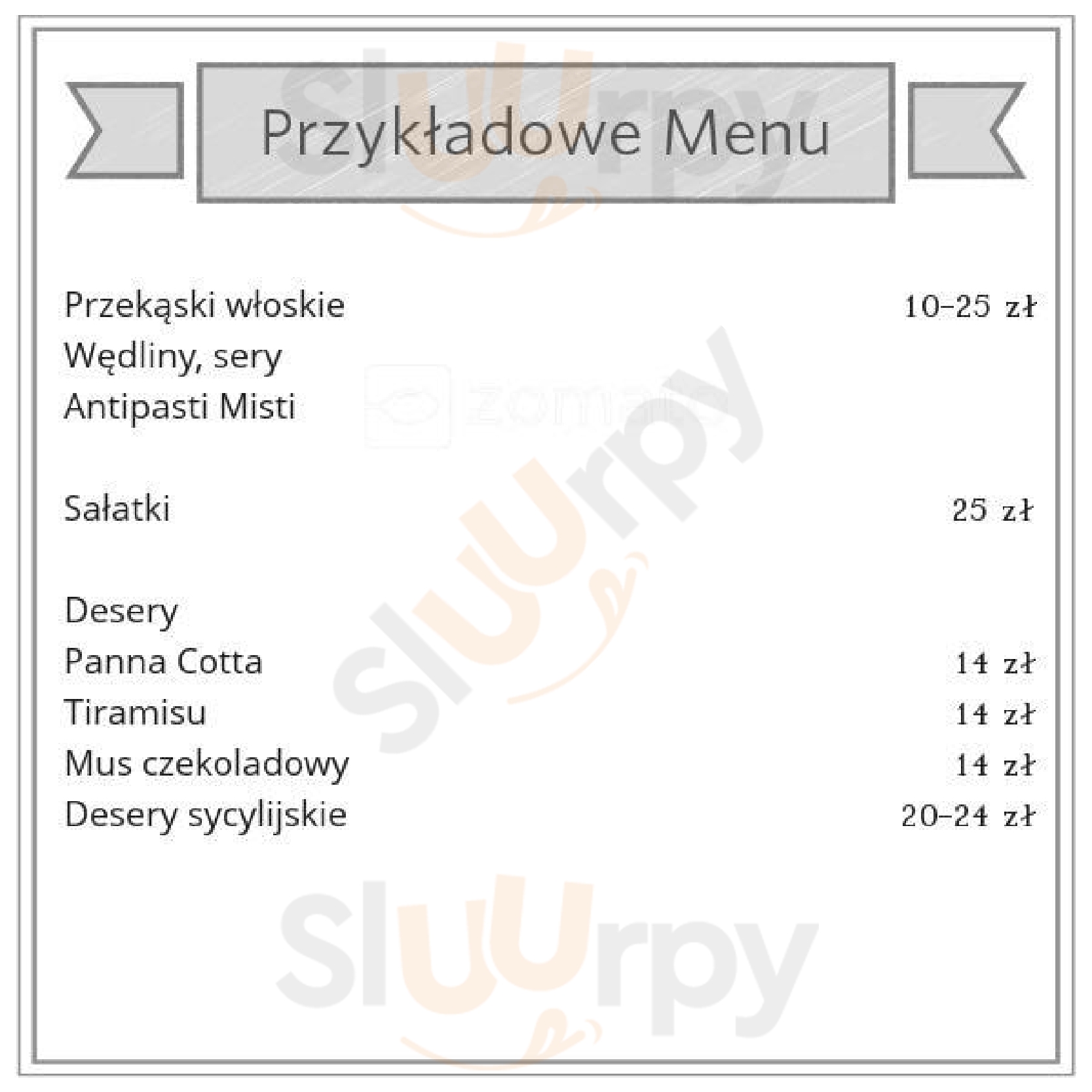 Restauracja Culiinaria Warszawa Menu - 1