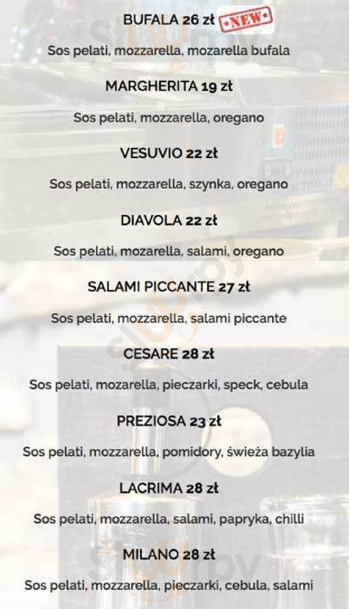 A Modo Mio Warszawa Menu - 1