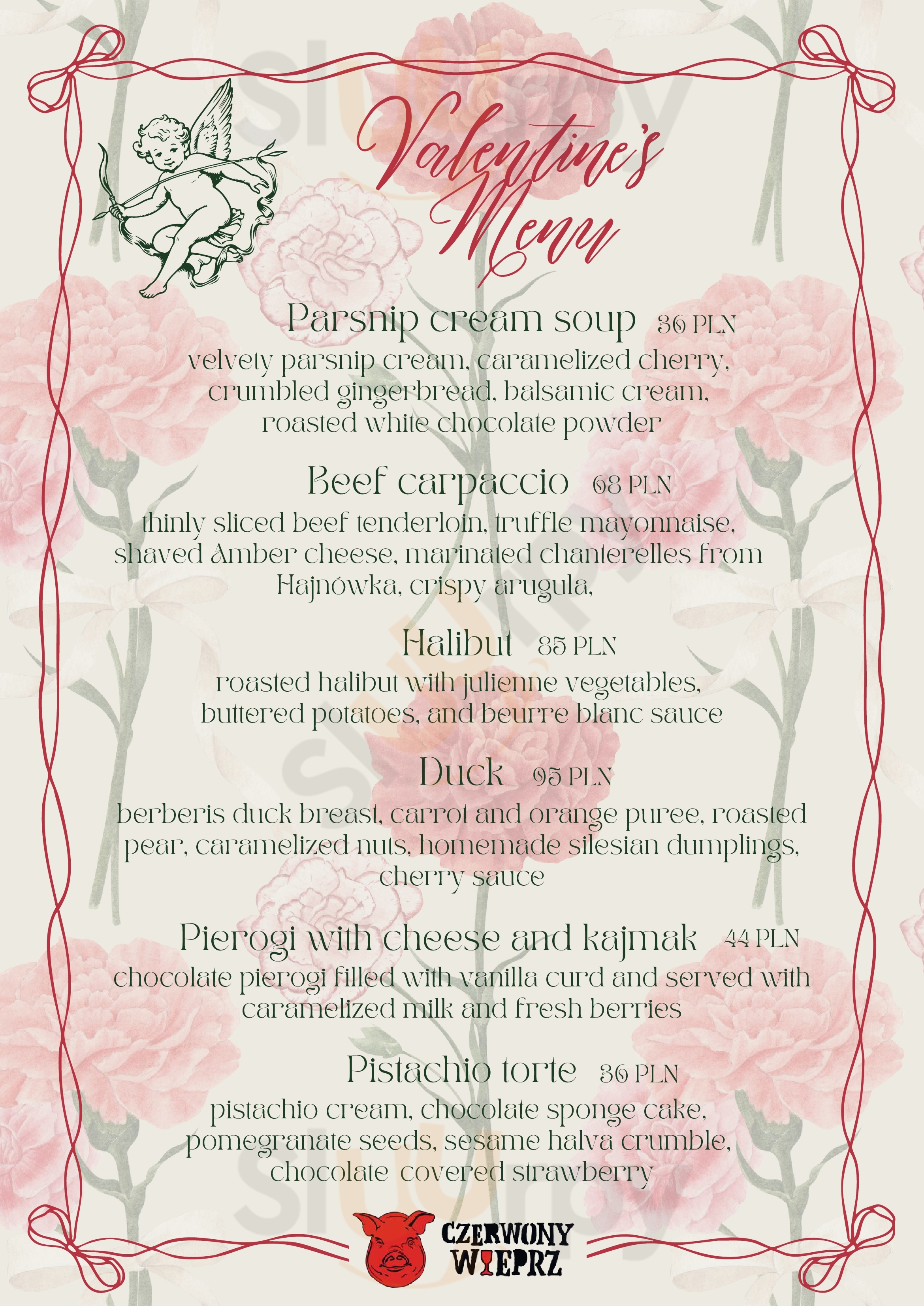 Czerwony Wieprz Warszawa Menu - 1