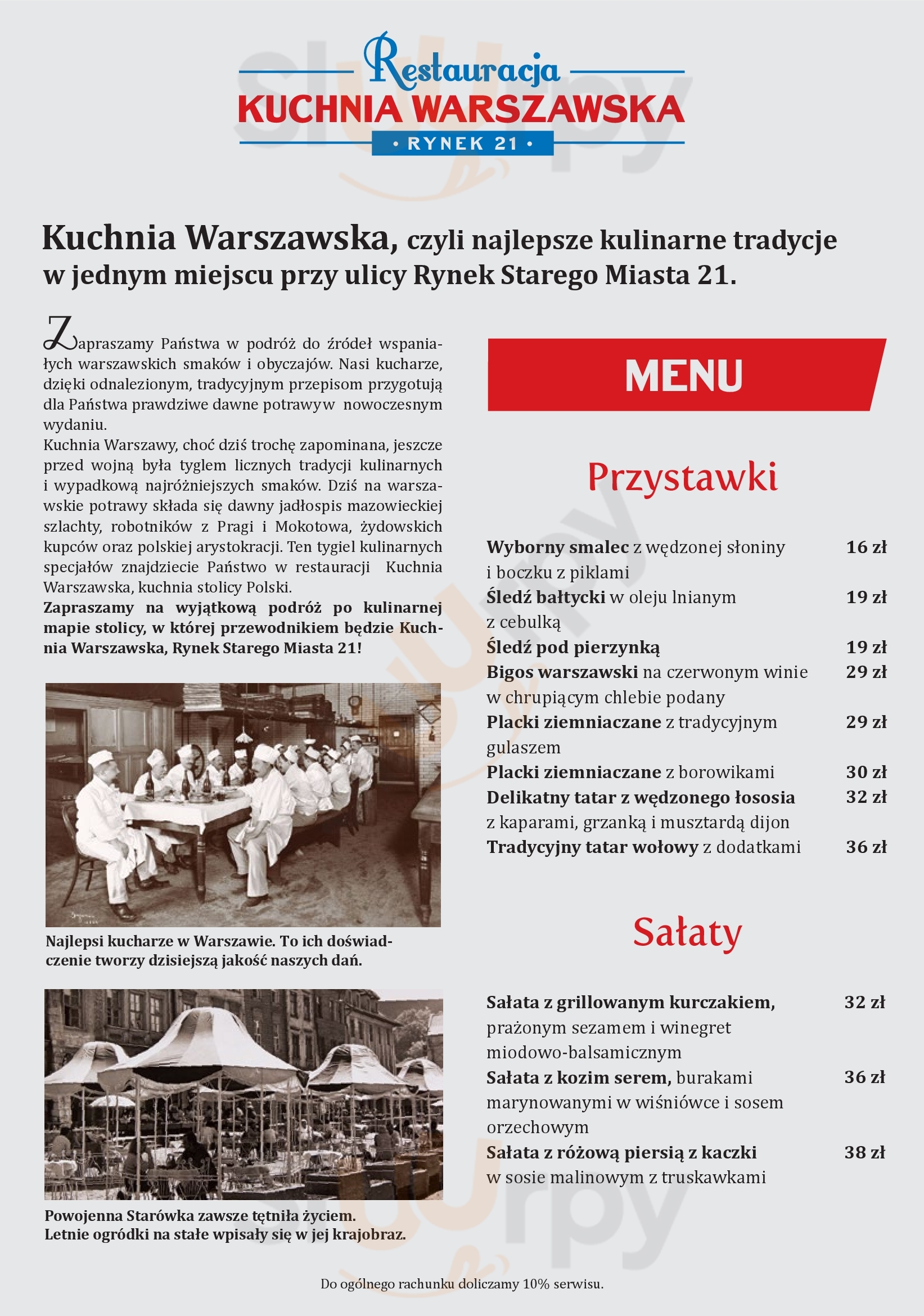 Restauracja Kuchnia Warszawska Warszawa Menu - 1