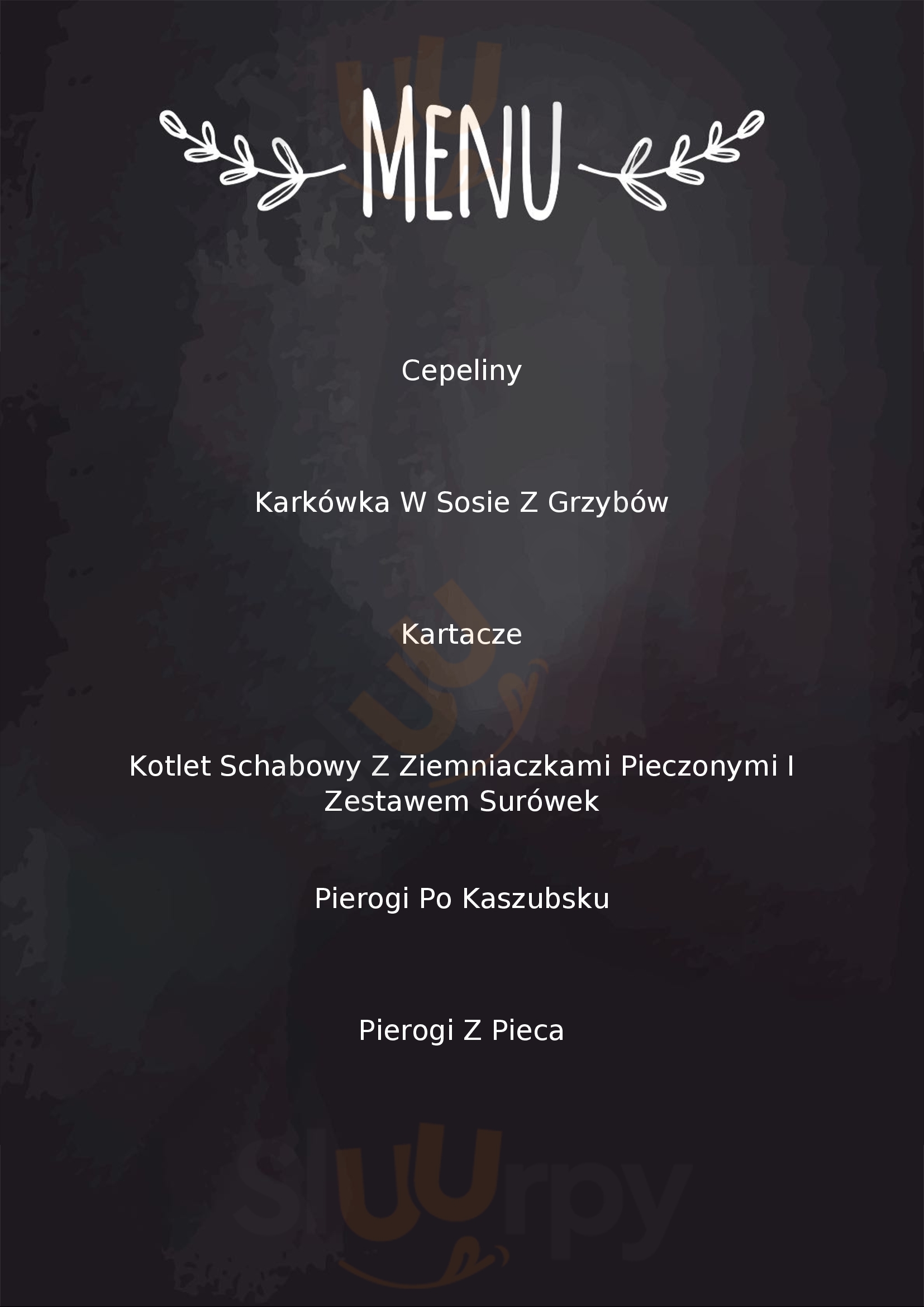 Gościniec Kurpiowski Kadzidło Menu - 1