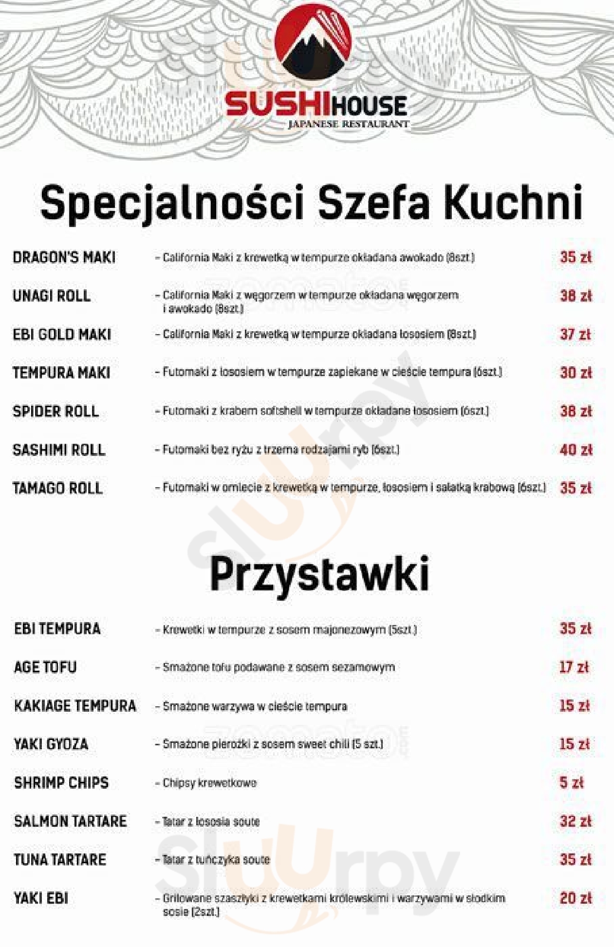 Sushi House Warszawa Menu - 1