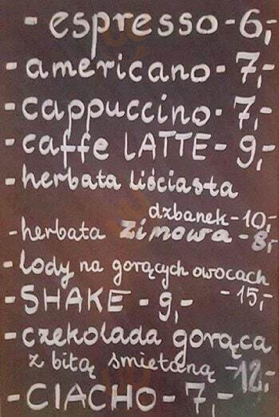 Stara Praga Kawiarnia I Antykwariusze Warszawa Menu - 1