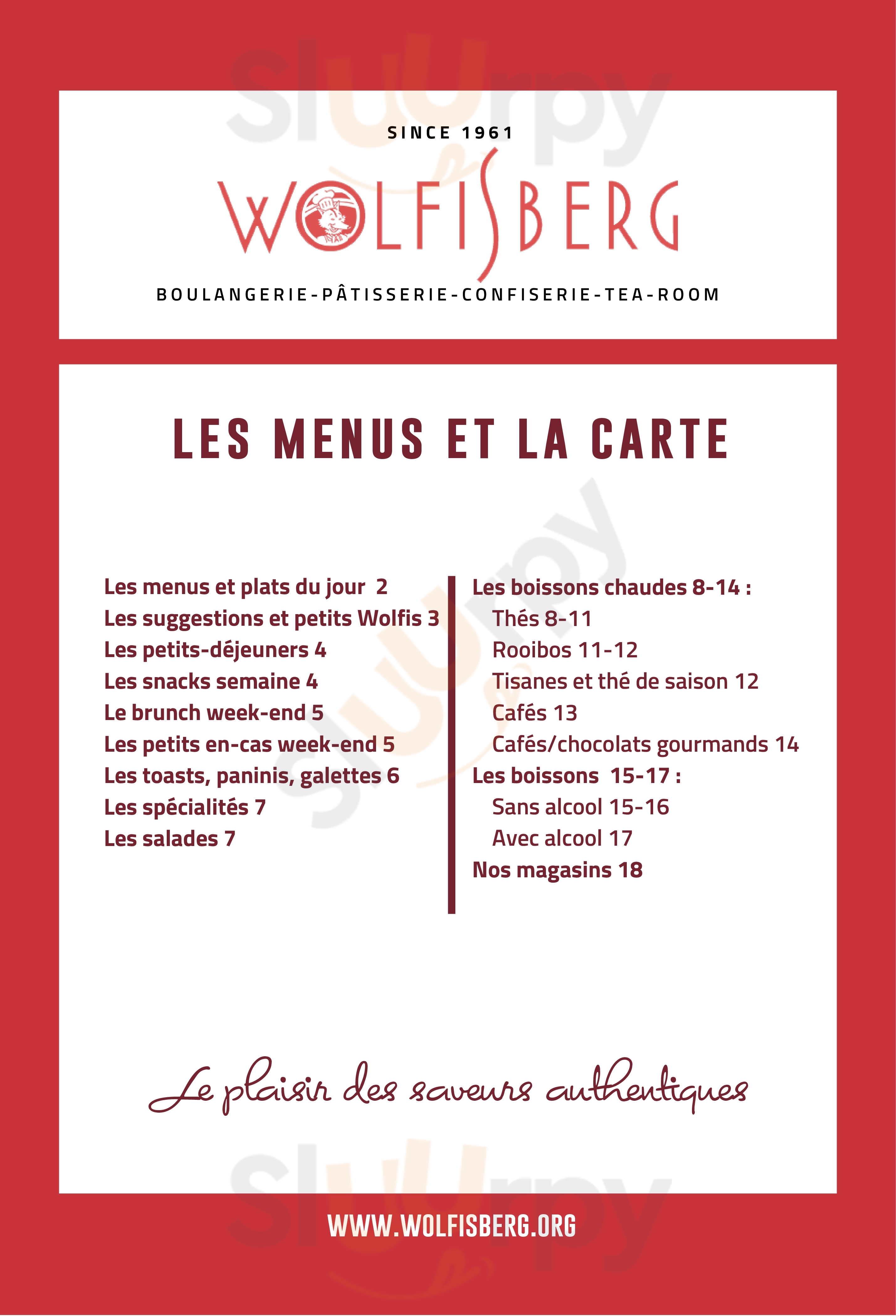 Boulangerie Pâtisserie Wolfisberg Genf Menu - 1