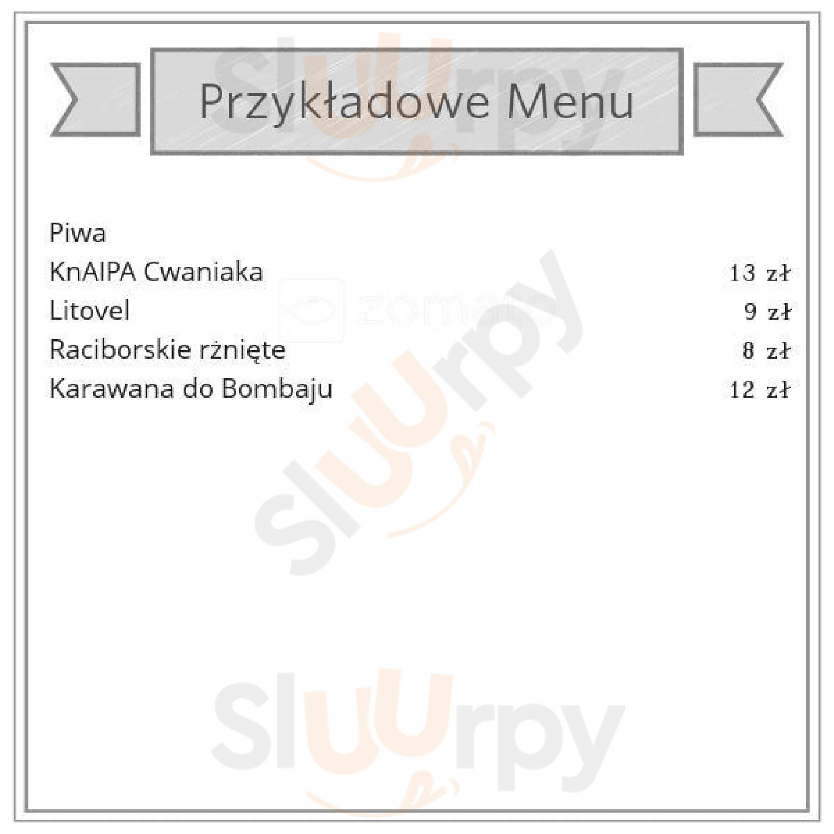 Małe Piwo Warszawa Menu - 1