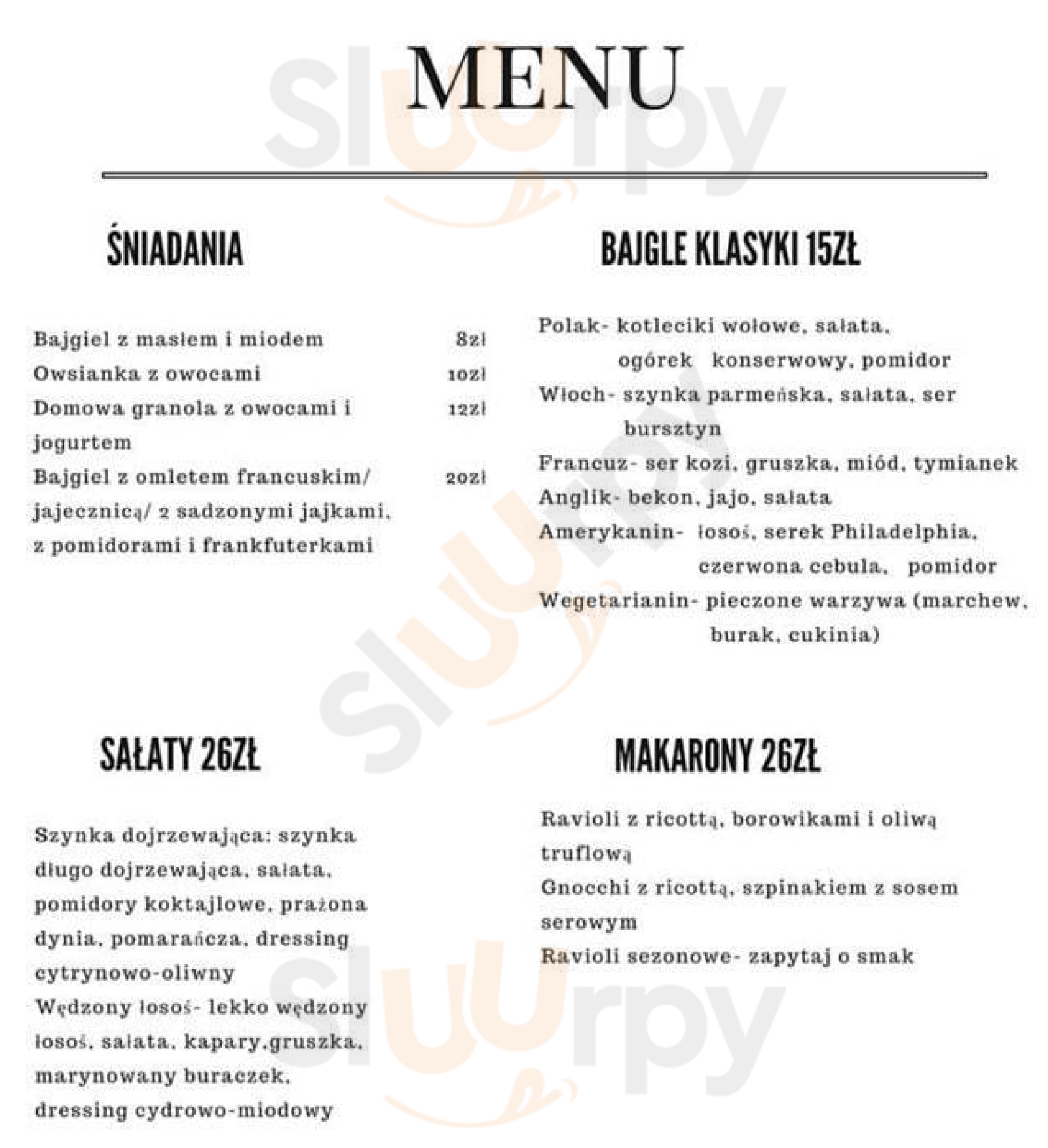 Mjud Warszawa Menu - 1