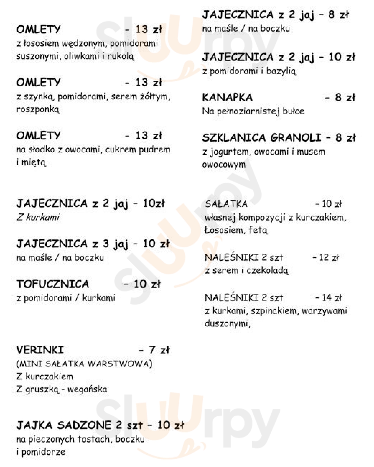 Kwadrans Po Nieparzystej - Restauracja Warszawa Menu - 1