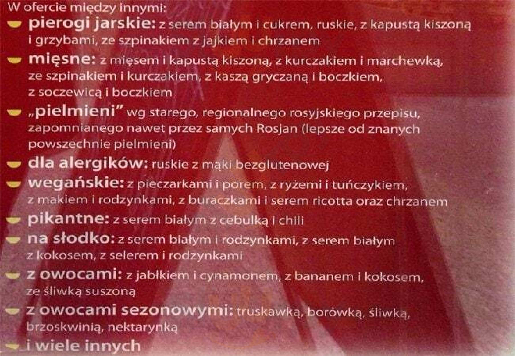 Kraina Pierogów Warszawa Menu - 1