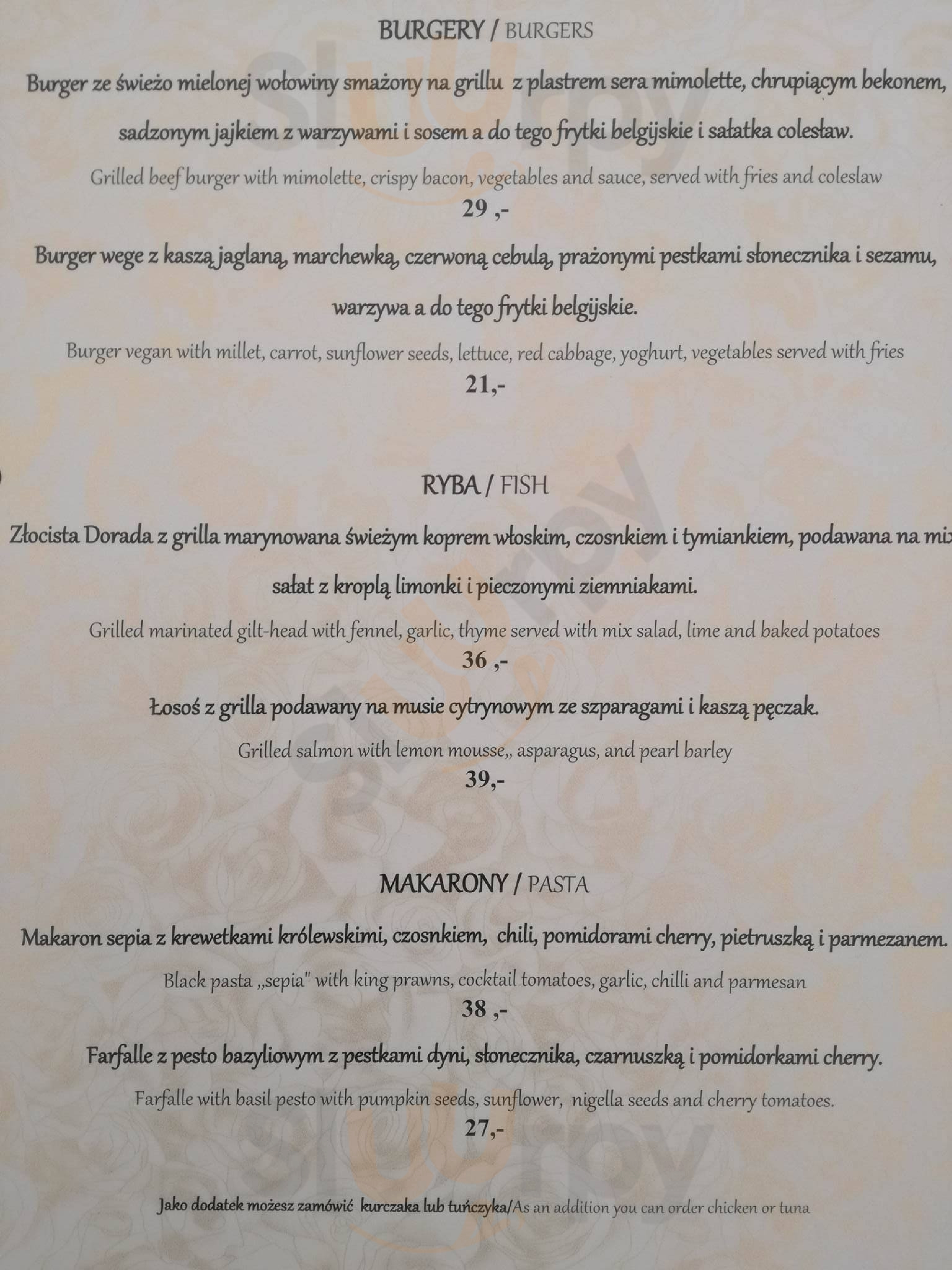 Stół Polski Warszawa Menu - 1