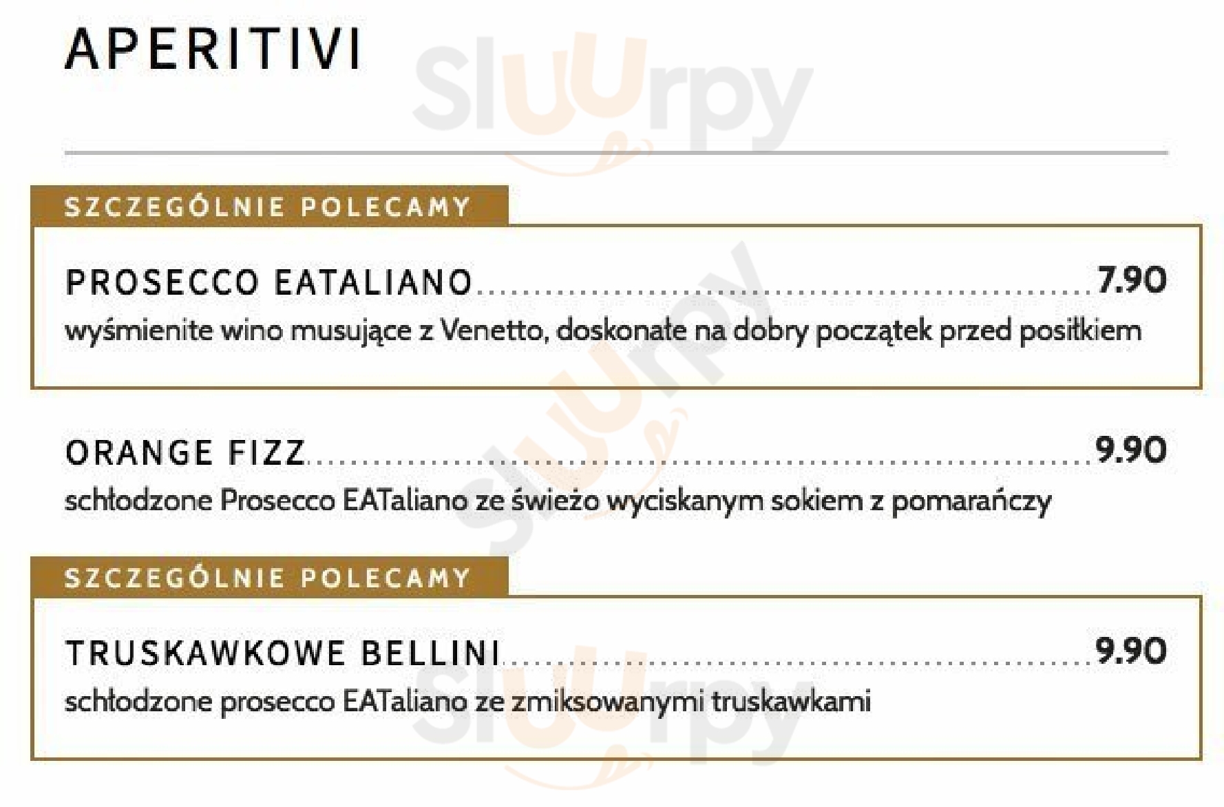 Pizza Eataliano Warszawa Menu - 1