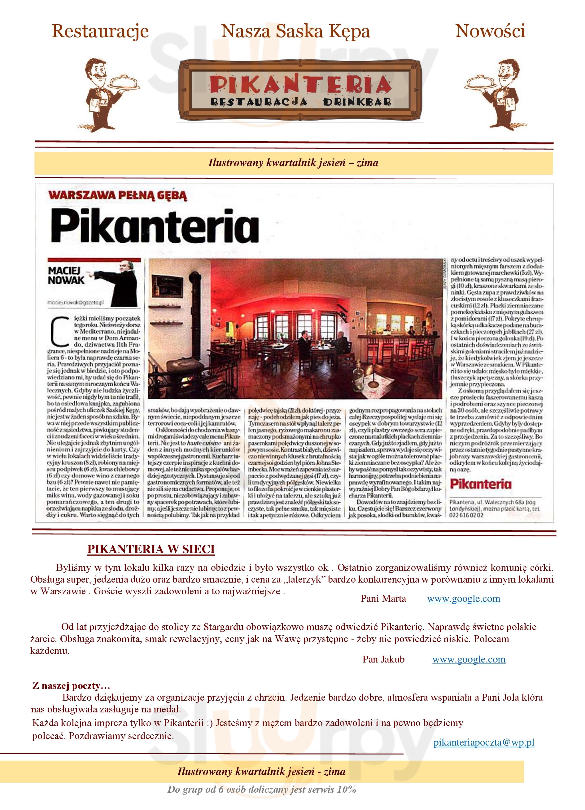 Chmielołak Bis Warszawa Menu - 1