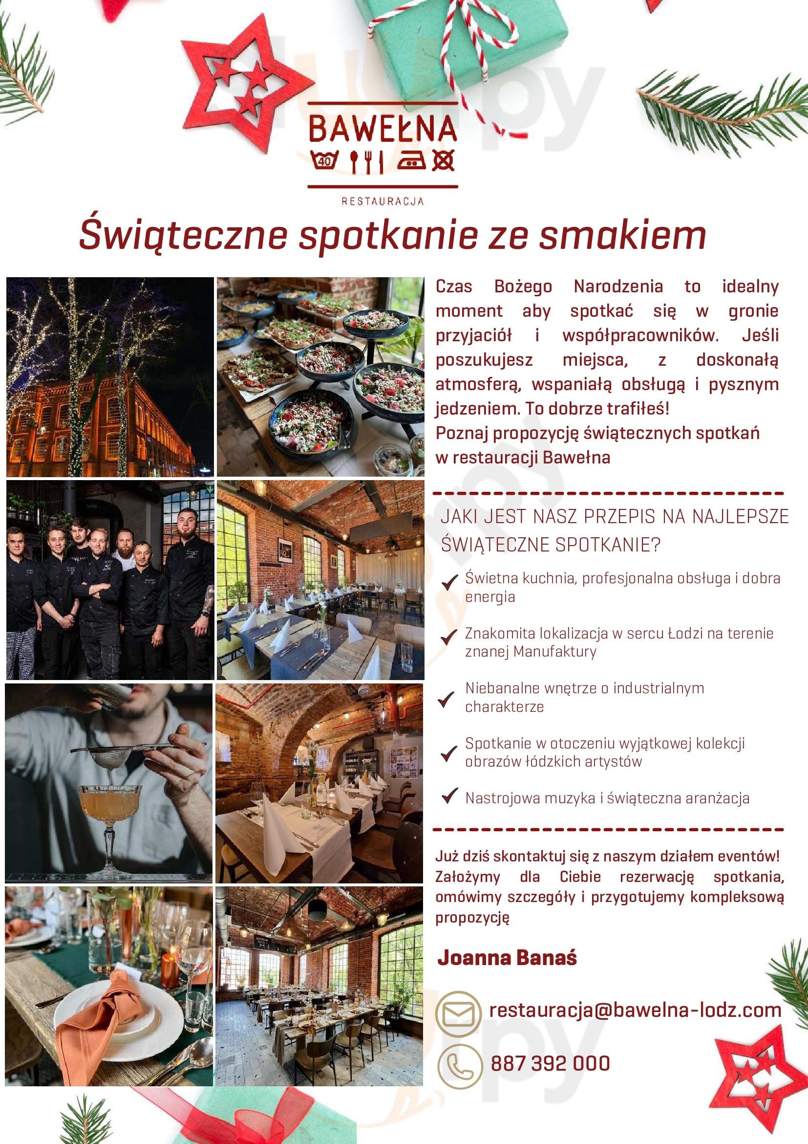 Bawełna Łódź Menu - 1